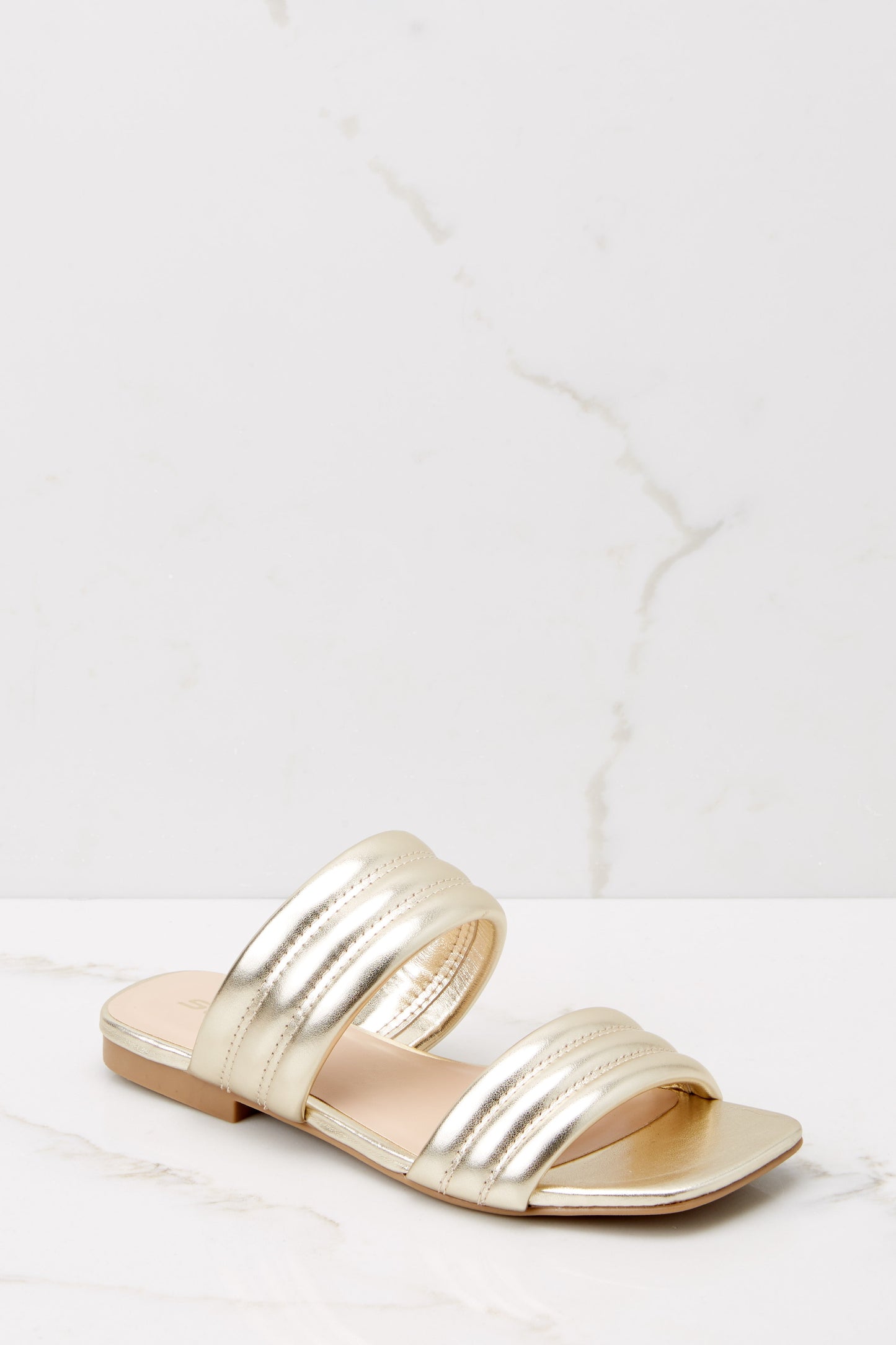 Strolling Along Gold Sandals