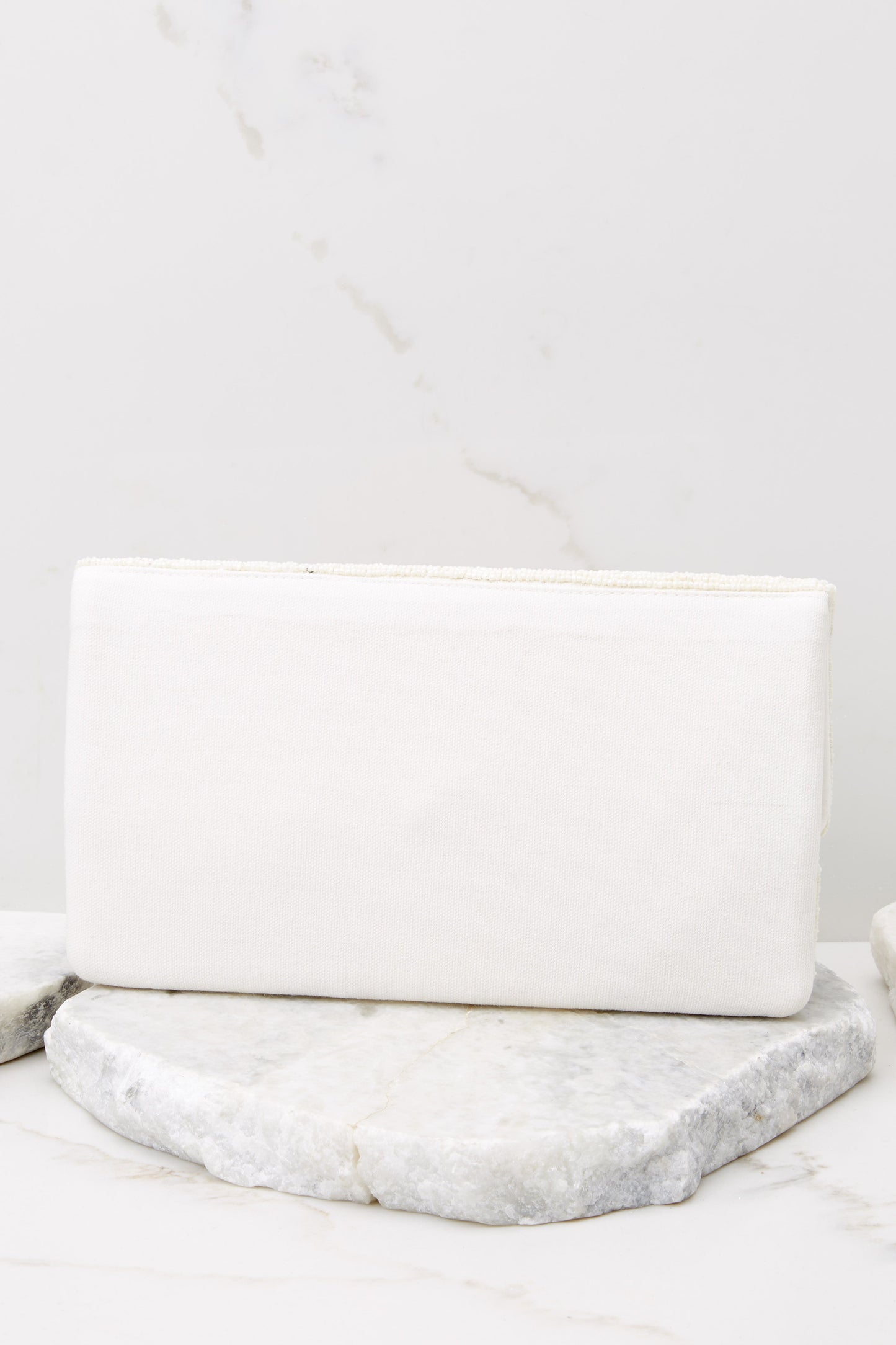 Happiest Of Times Ivory Beaded Clutch