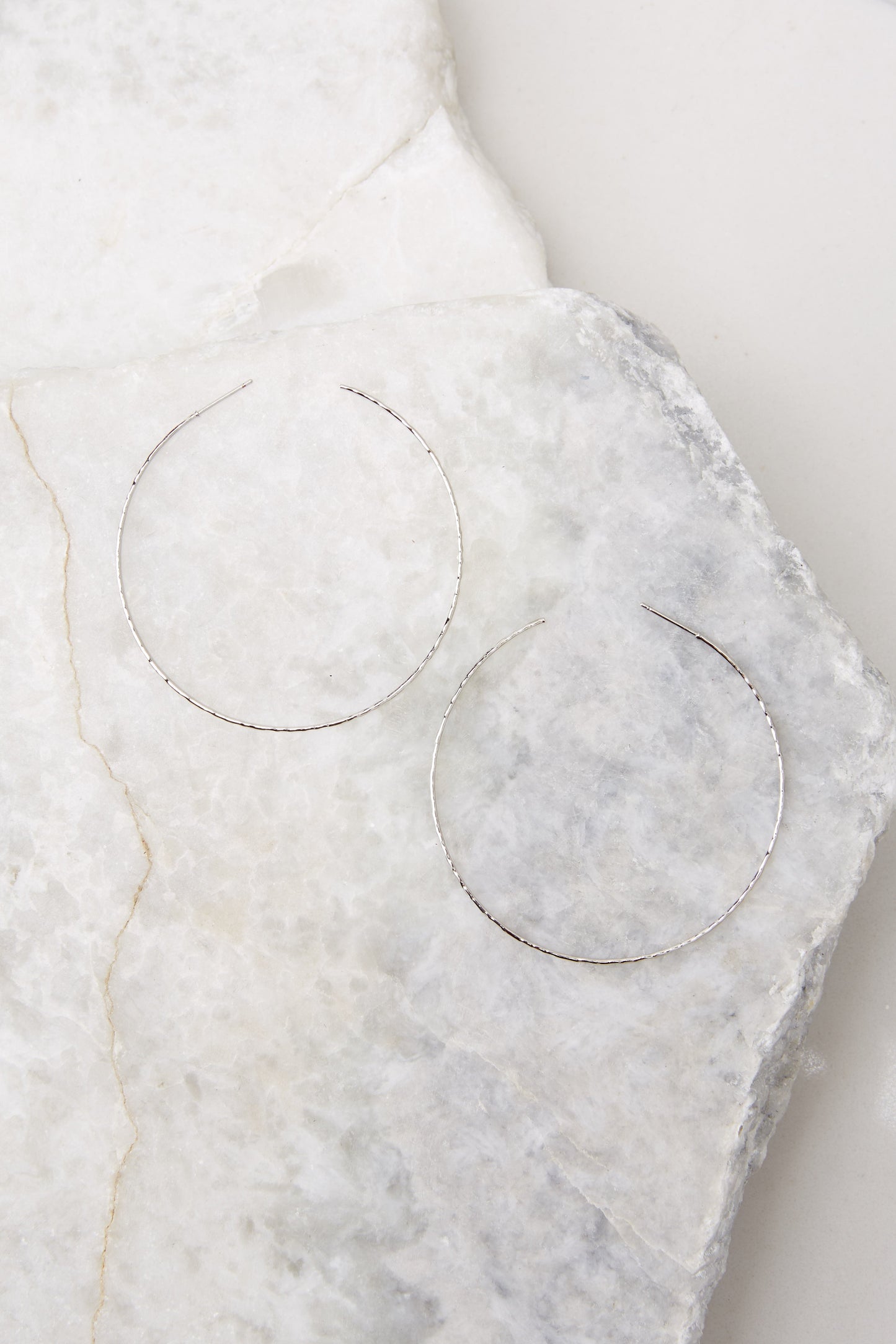 Charm Me Silver Hoop Earrings