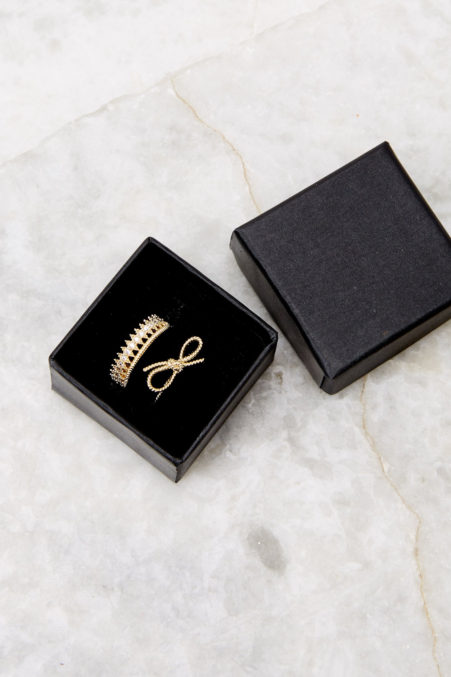 Fancy For You Gold Ring Set