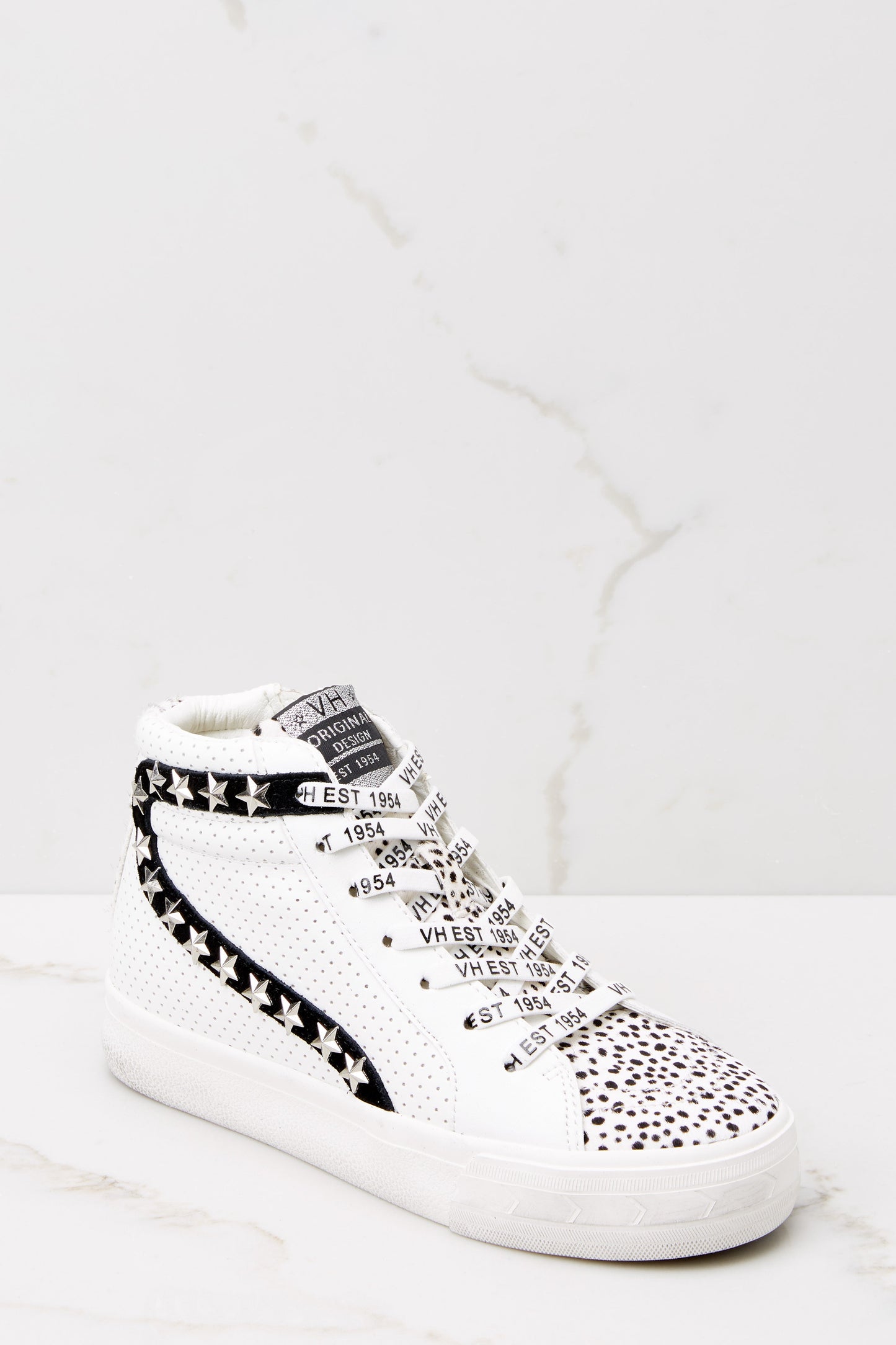 Forever White Black High Top Sneakers