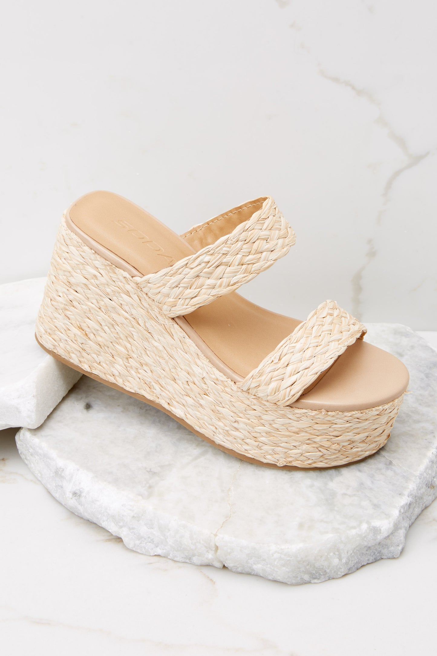 Coastal Comfort Natural Wedge Sandals