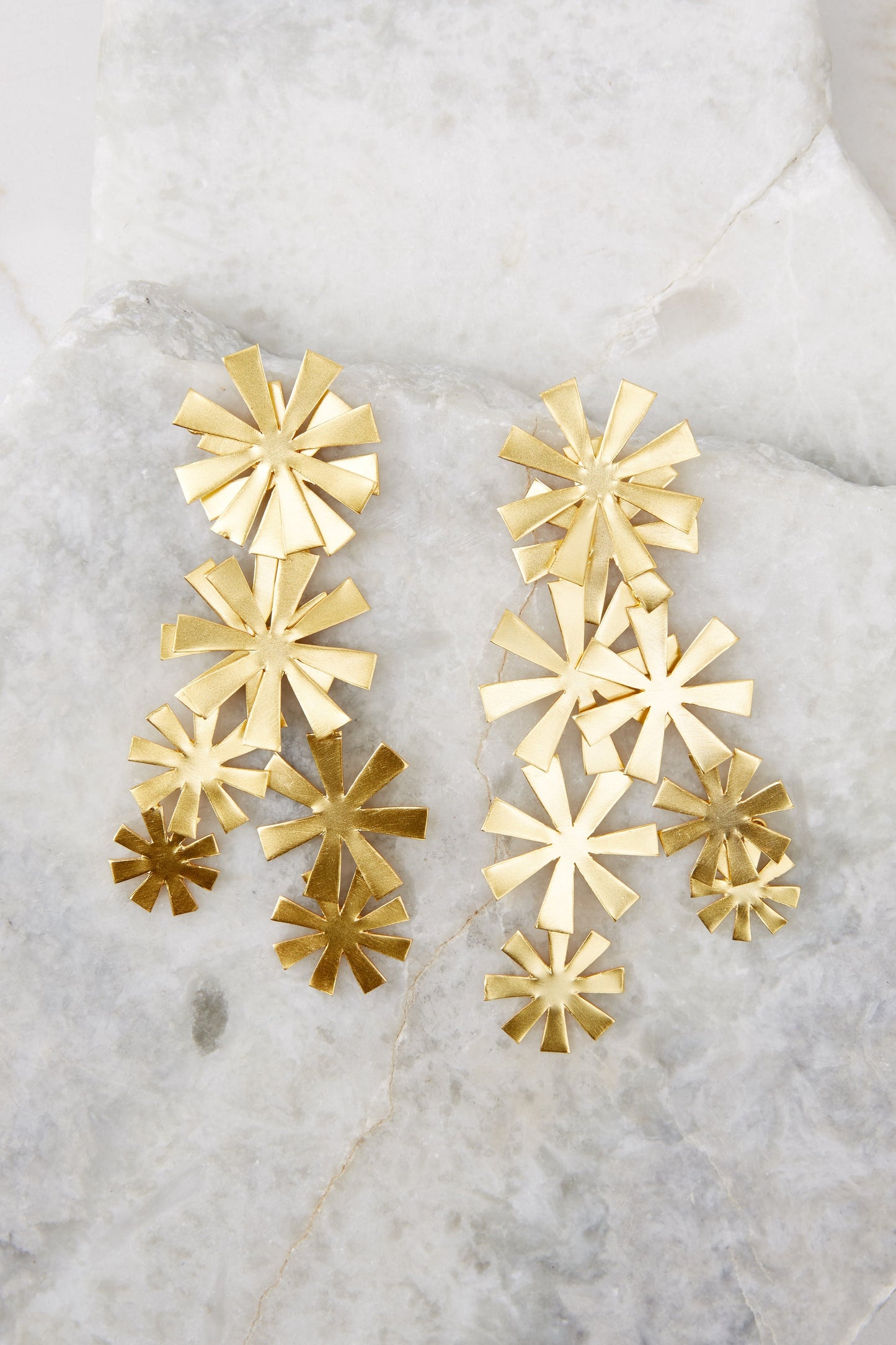 Sunburst Gold Earrings
