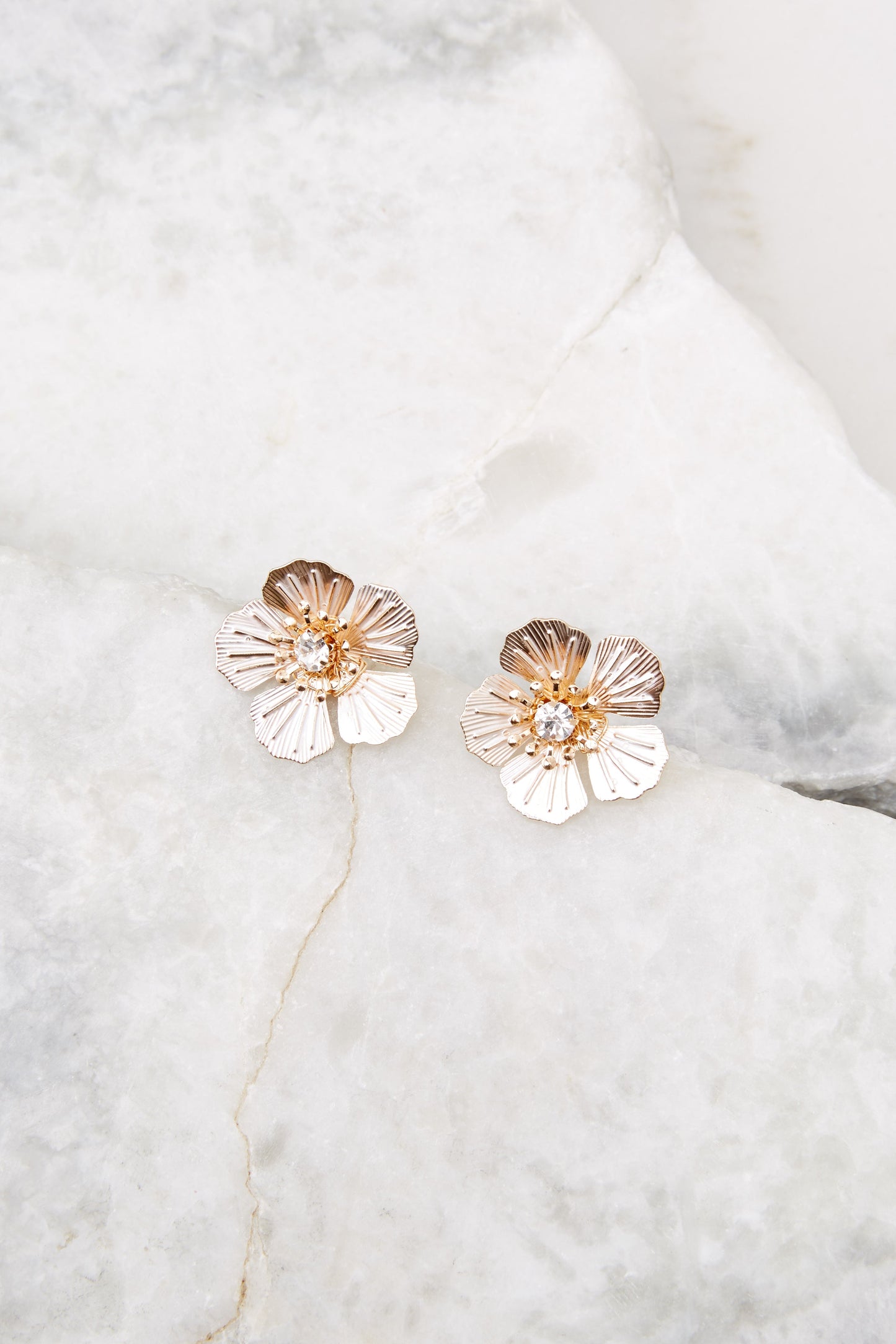 Rose Button Stud