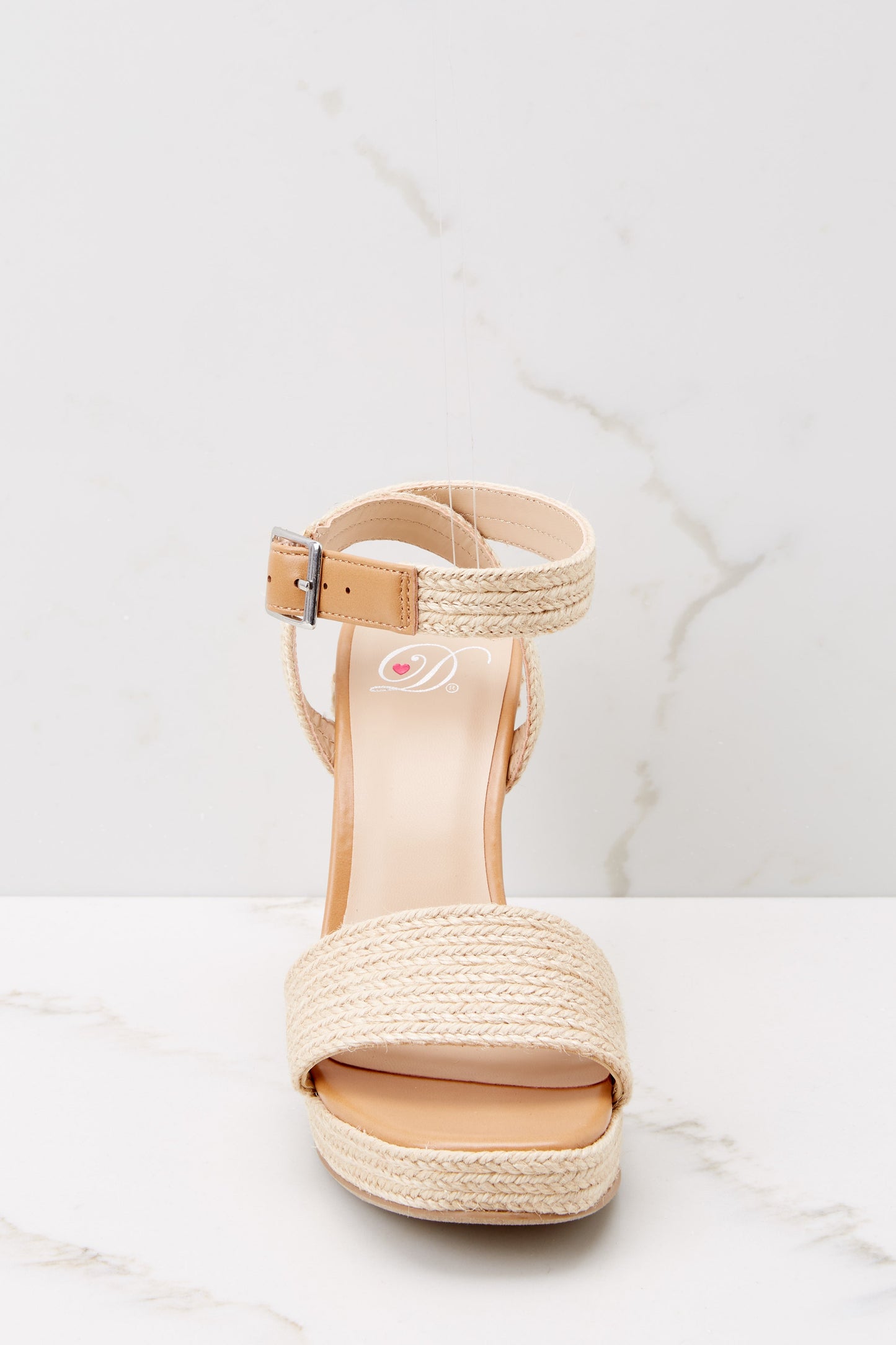 Completely In Love Natural Ankle Strap Heels