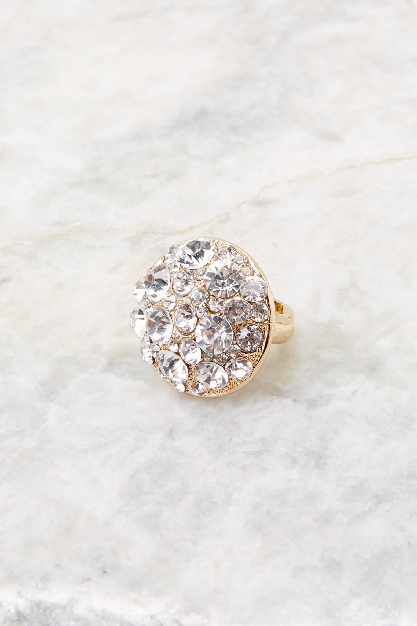 Pop Off Gold Statement Ring