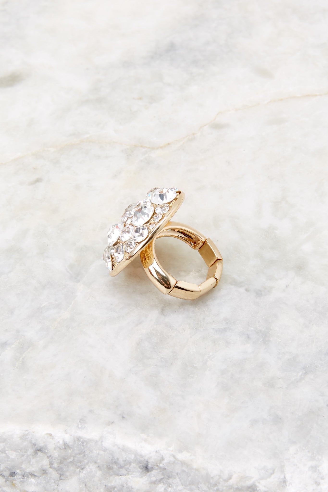 Pop Off Gold Statement Ring