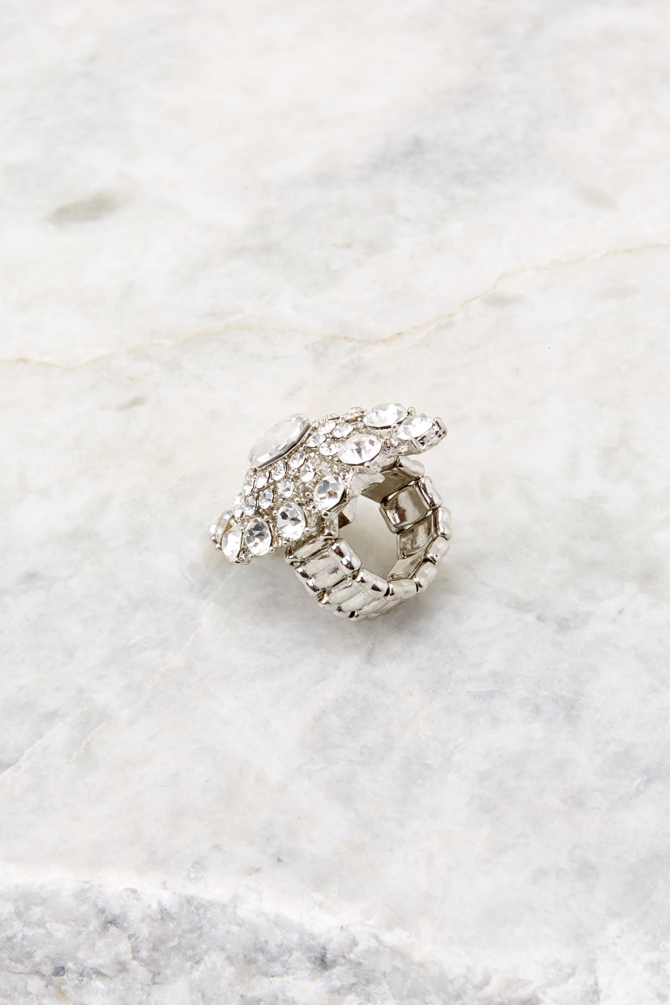 Queen Of Everything Silver Statement Ring