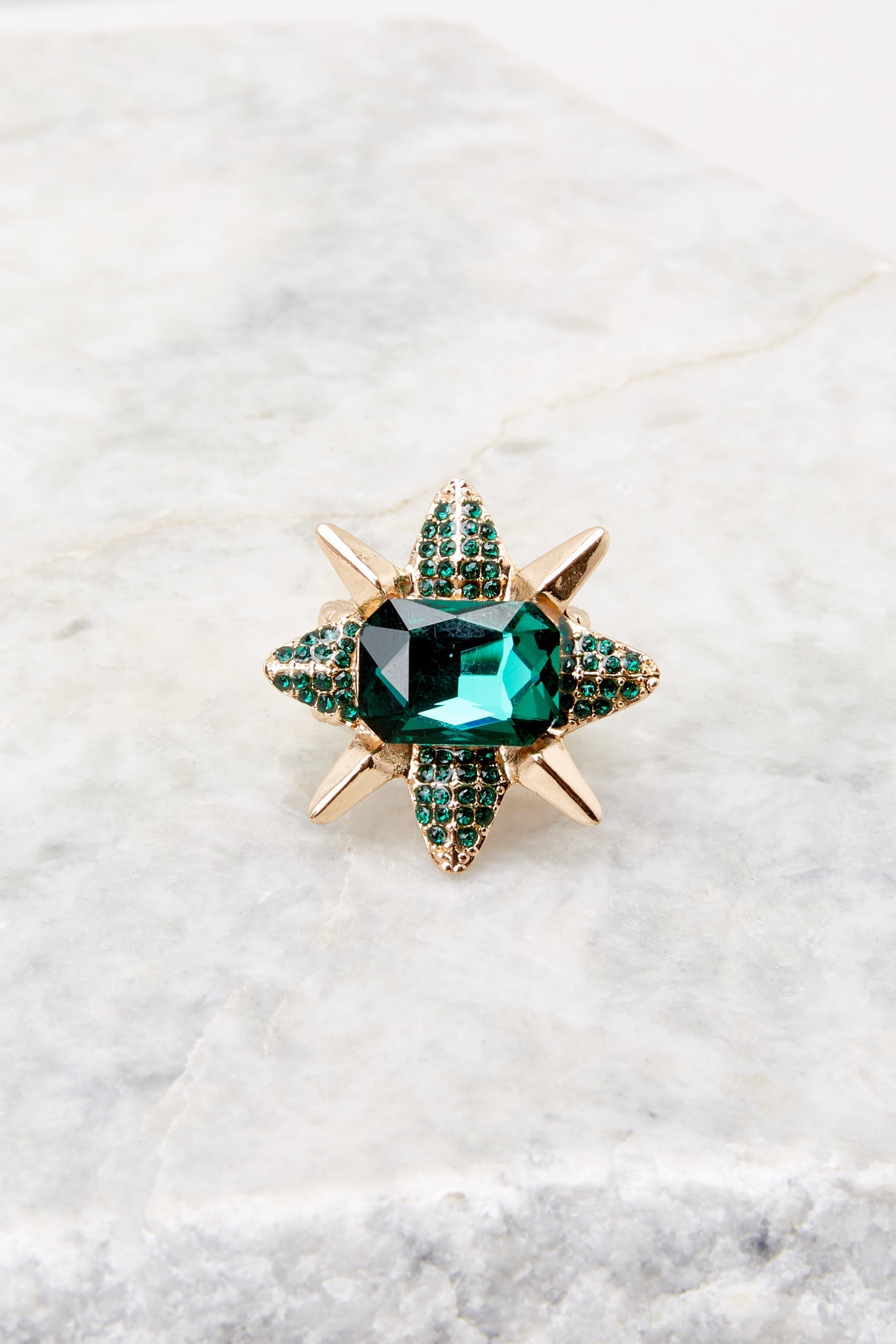 Emerald Isle Gold Statement Ring