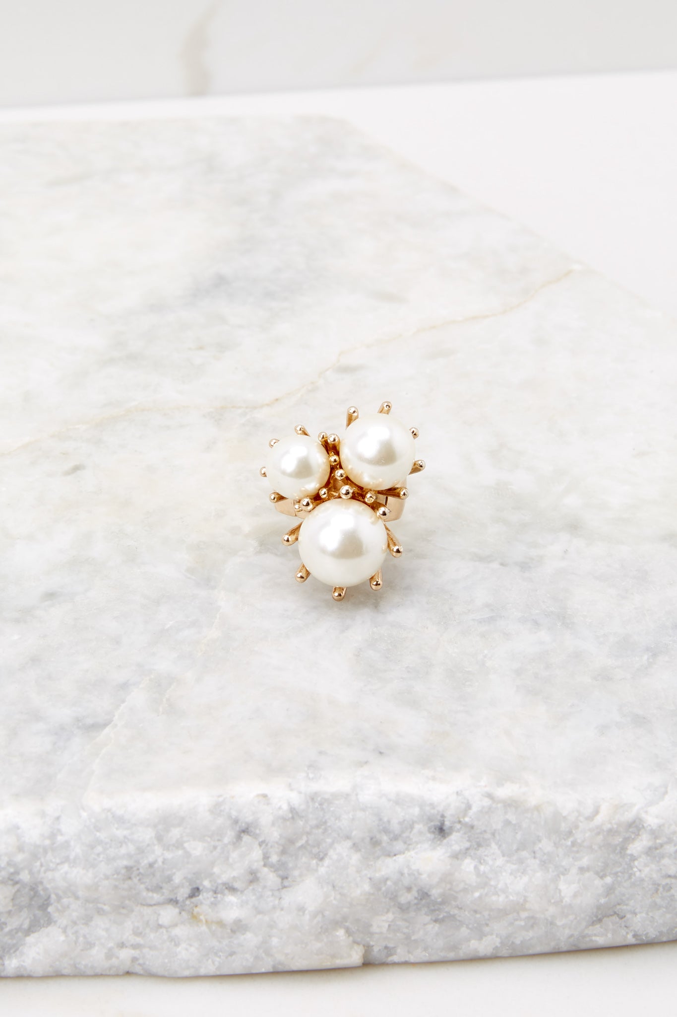 Diva In The Making Gold Pearl Ring