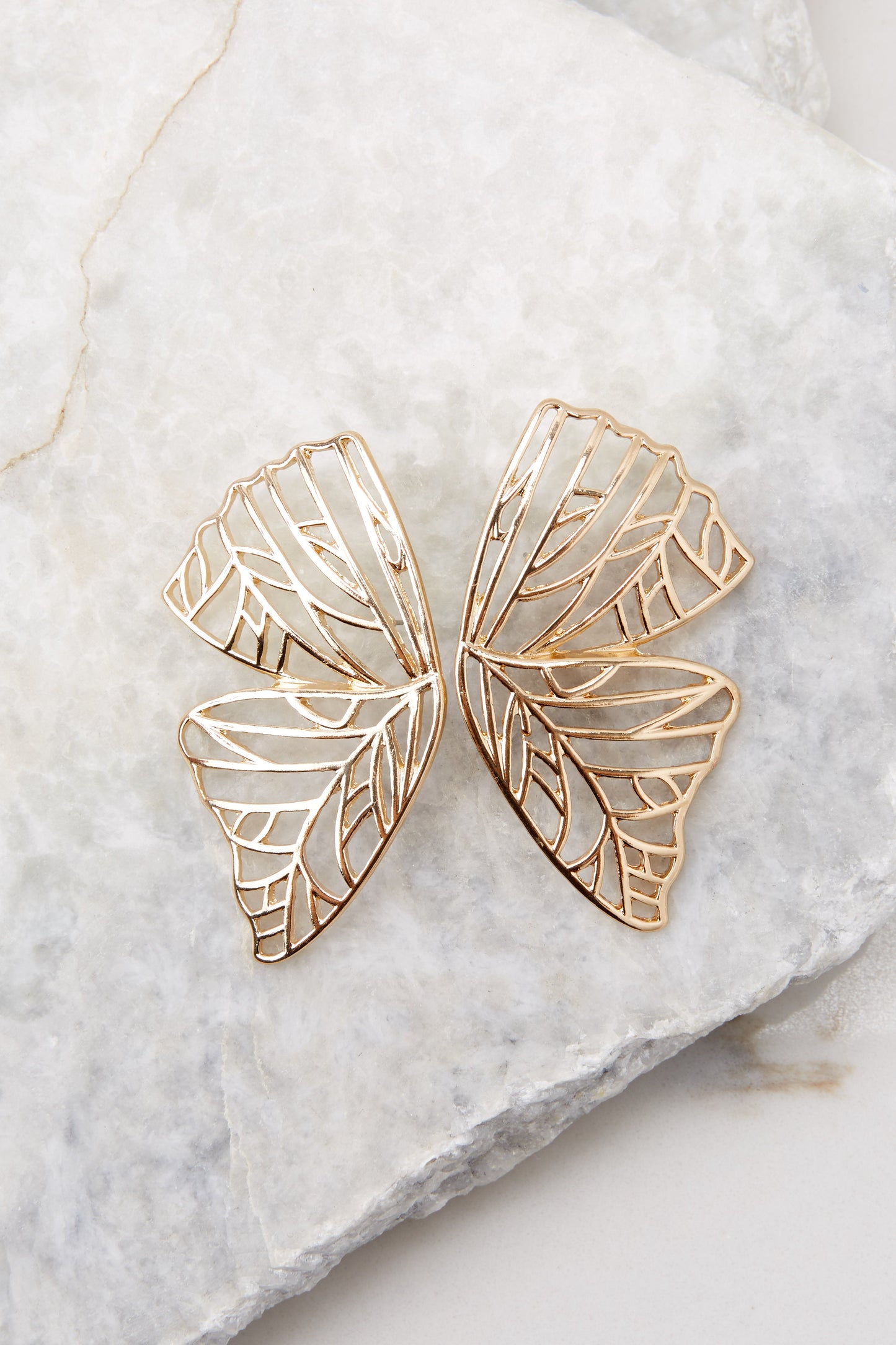 Butterfly Kisses Gold Earrings