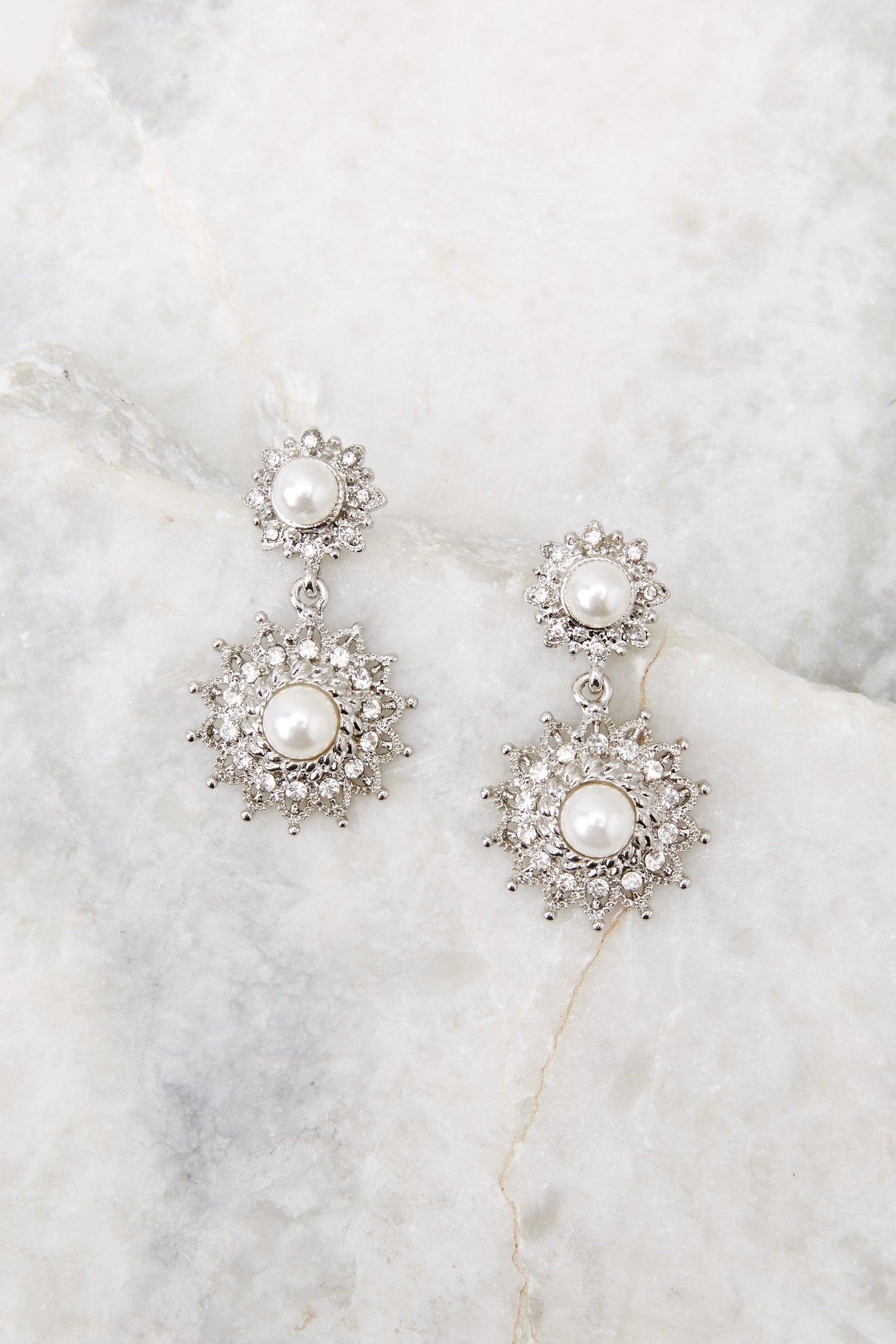 Absolutely Unforgettable Silver Pearl Earrings