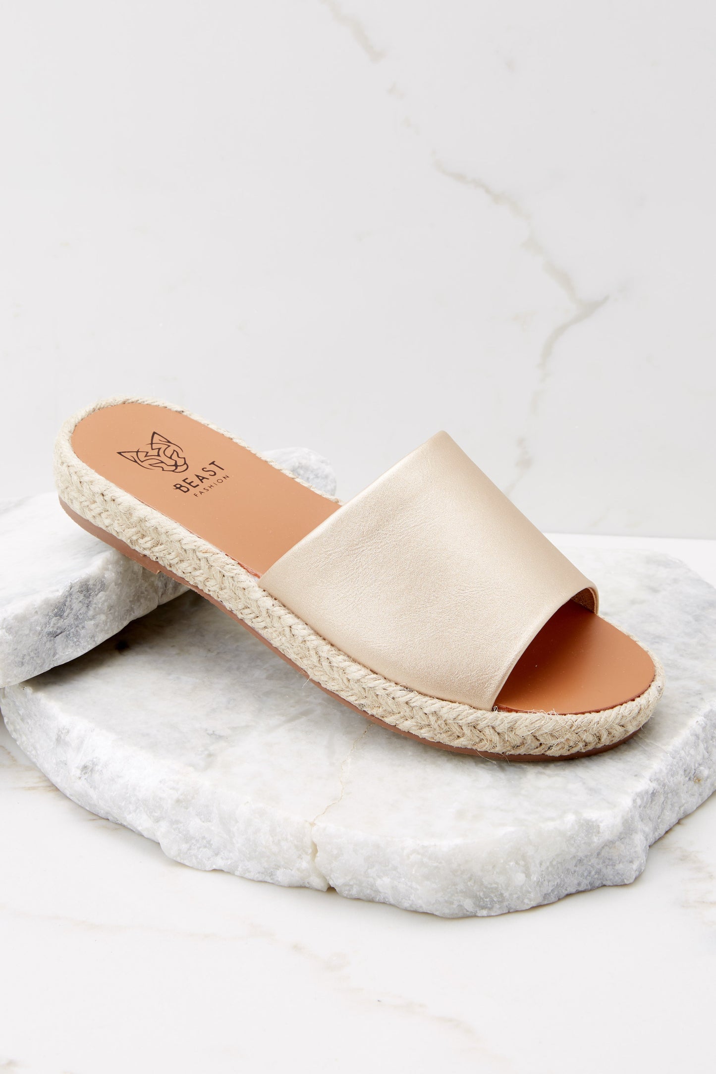 Walk The Talk Gold Sandals