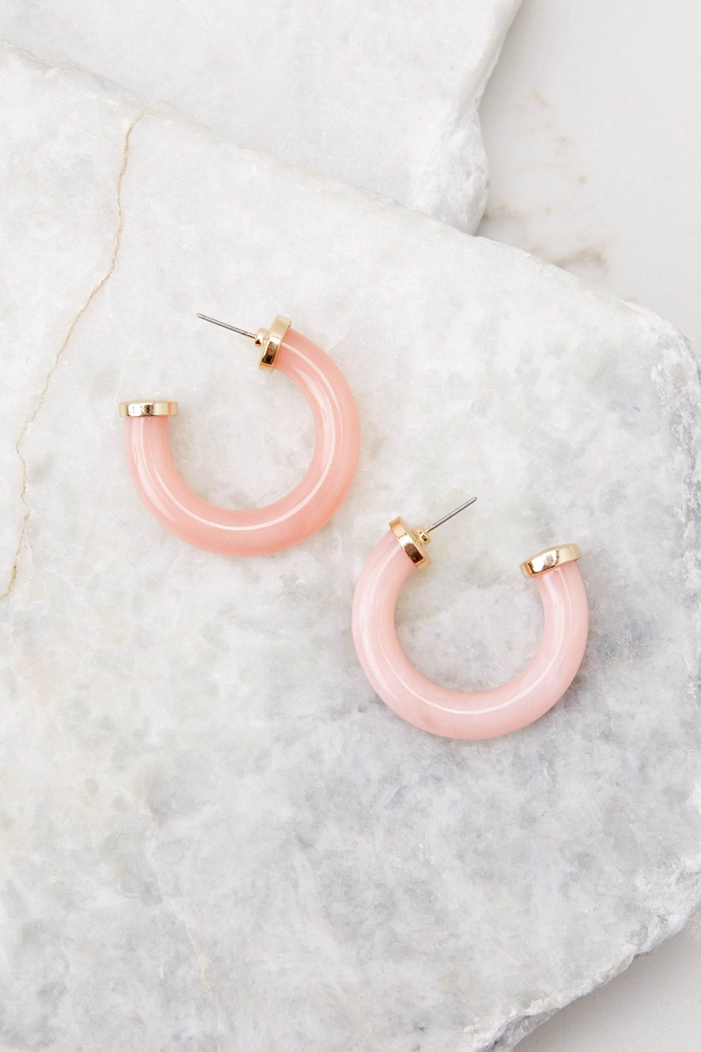 Prime Time Pink Hoop Earrings