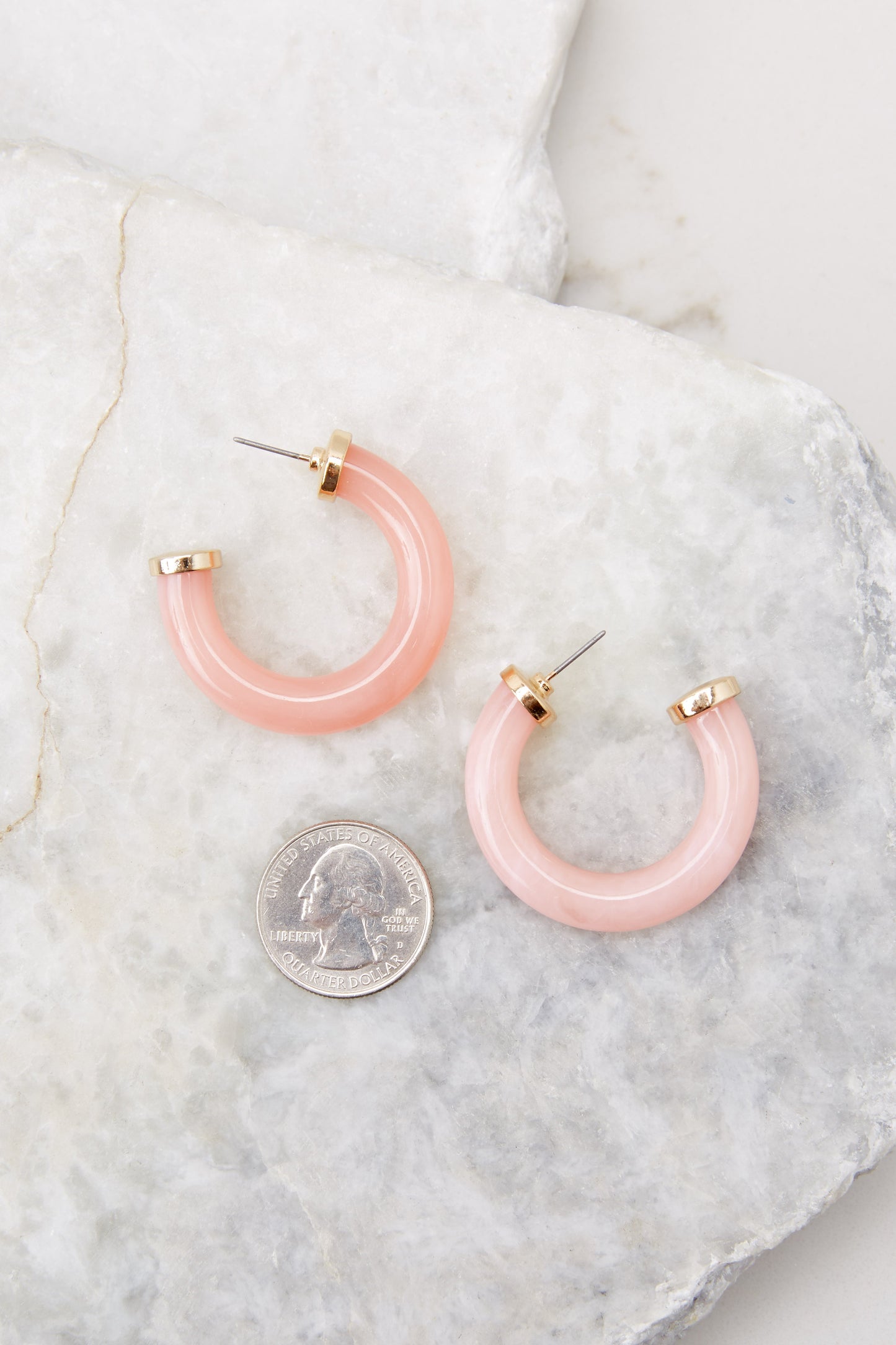 Prime Time Pink Hoop Earrings