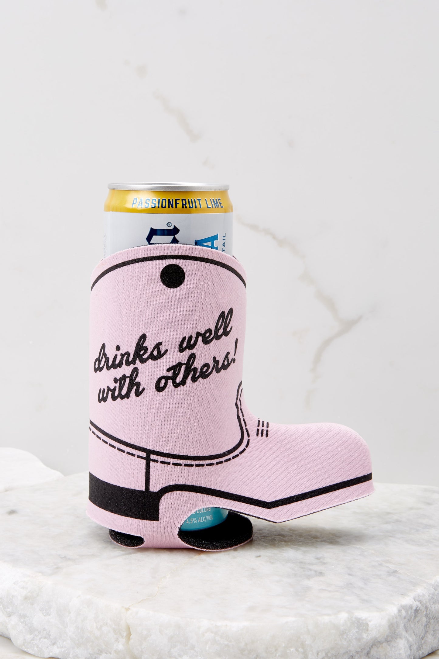 Drinks Well With Others Pink Sleeve