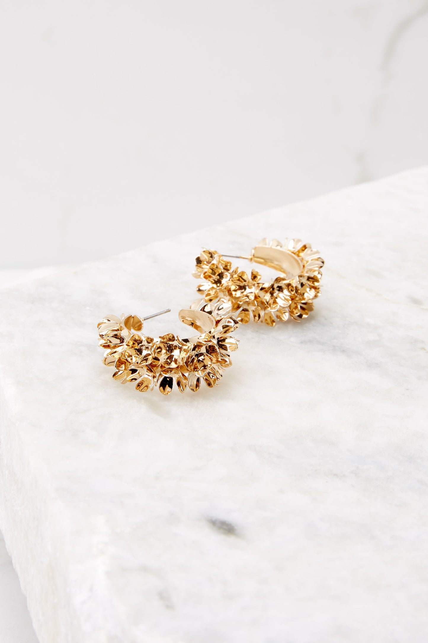 Crown Jewels Gold Hoop Earrings