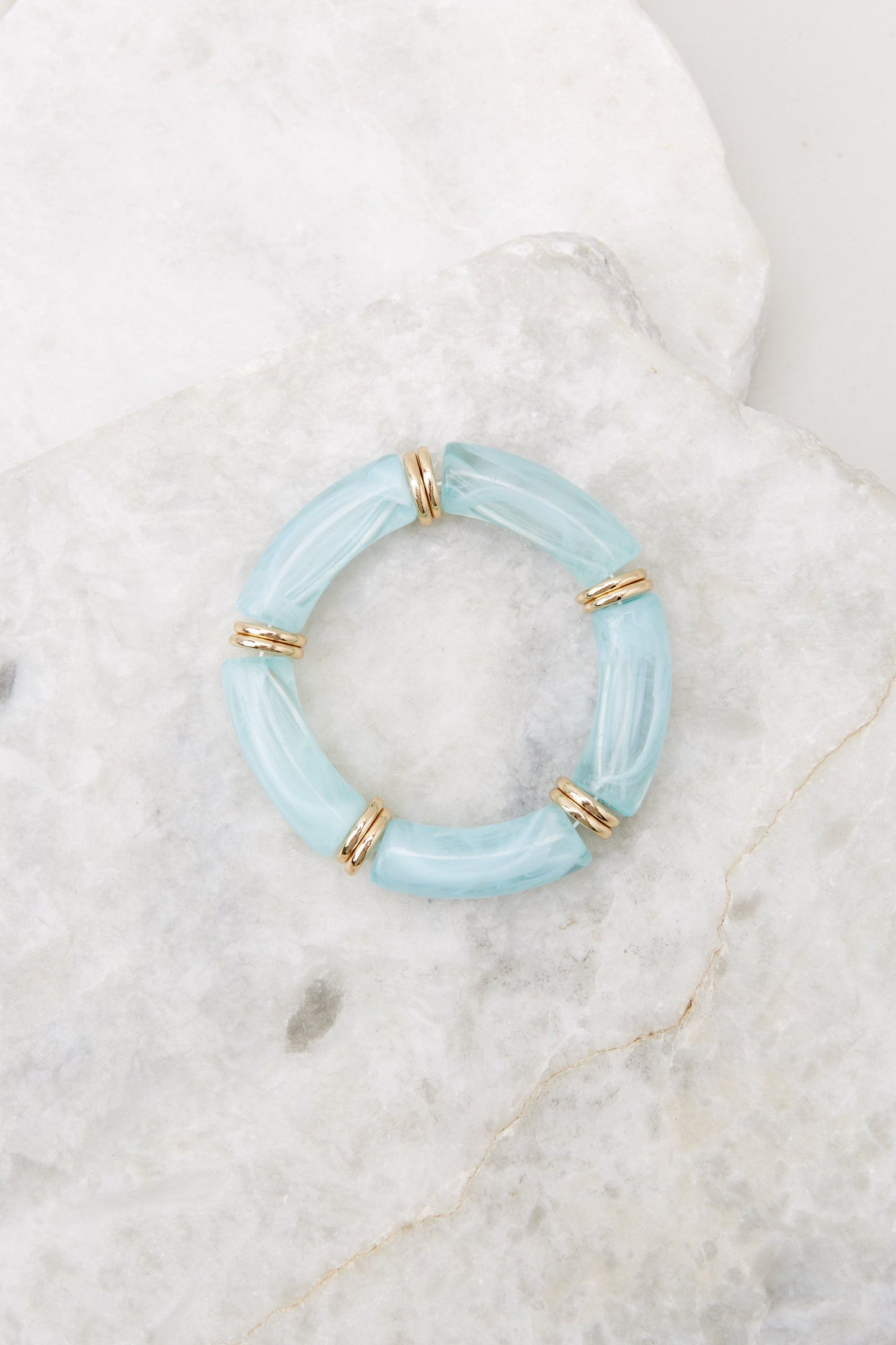 Sneaky Links Blue Acrylic Bracelet