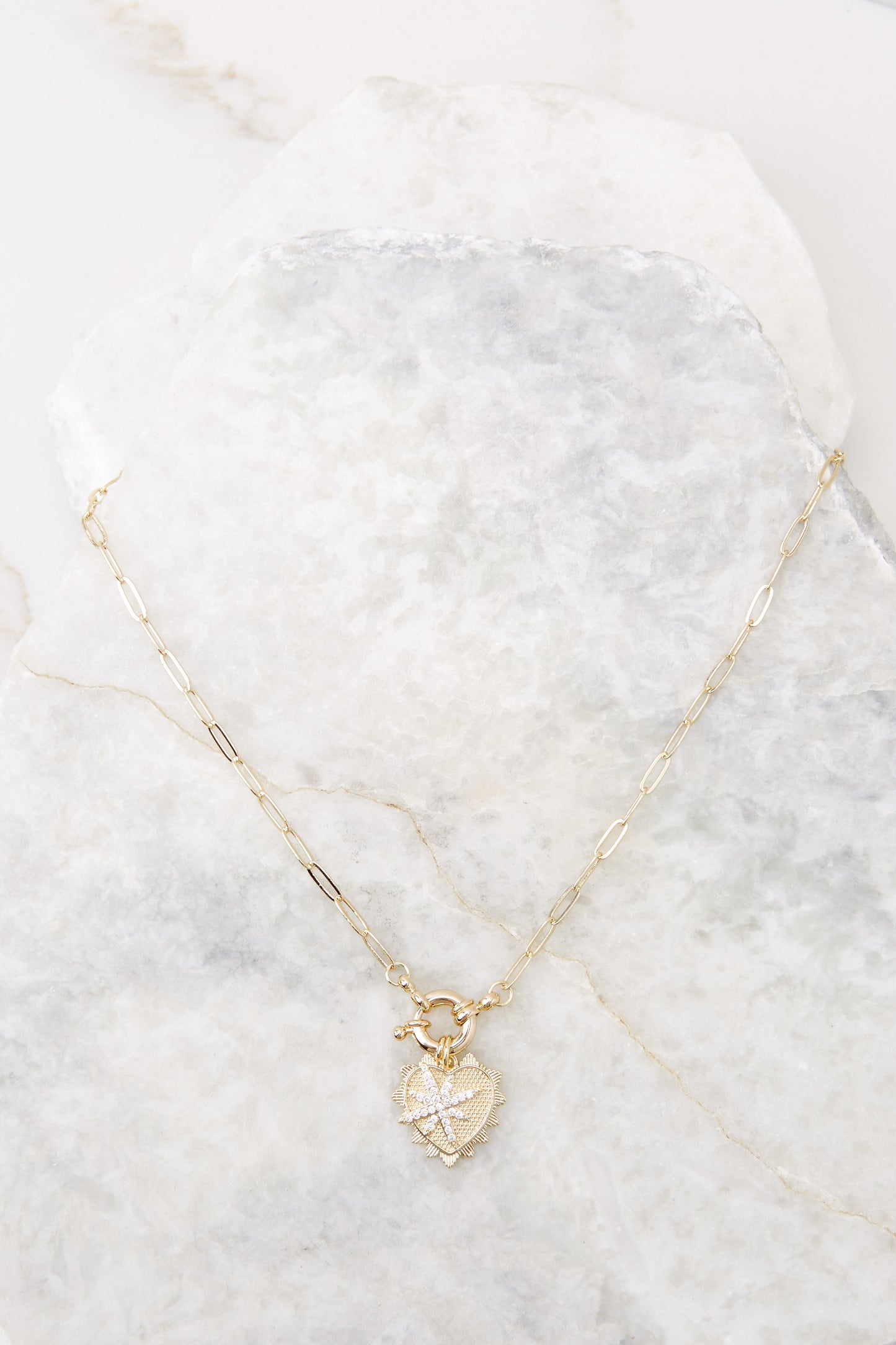 Polar Heart Gold Necklace