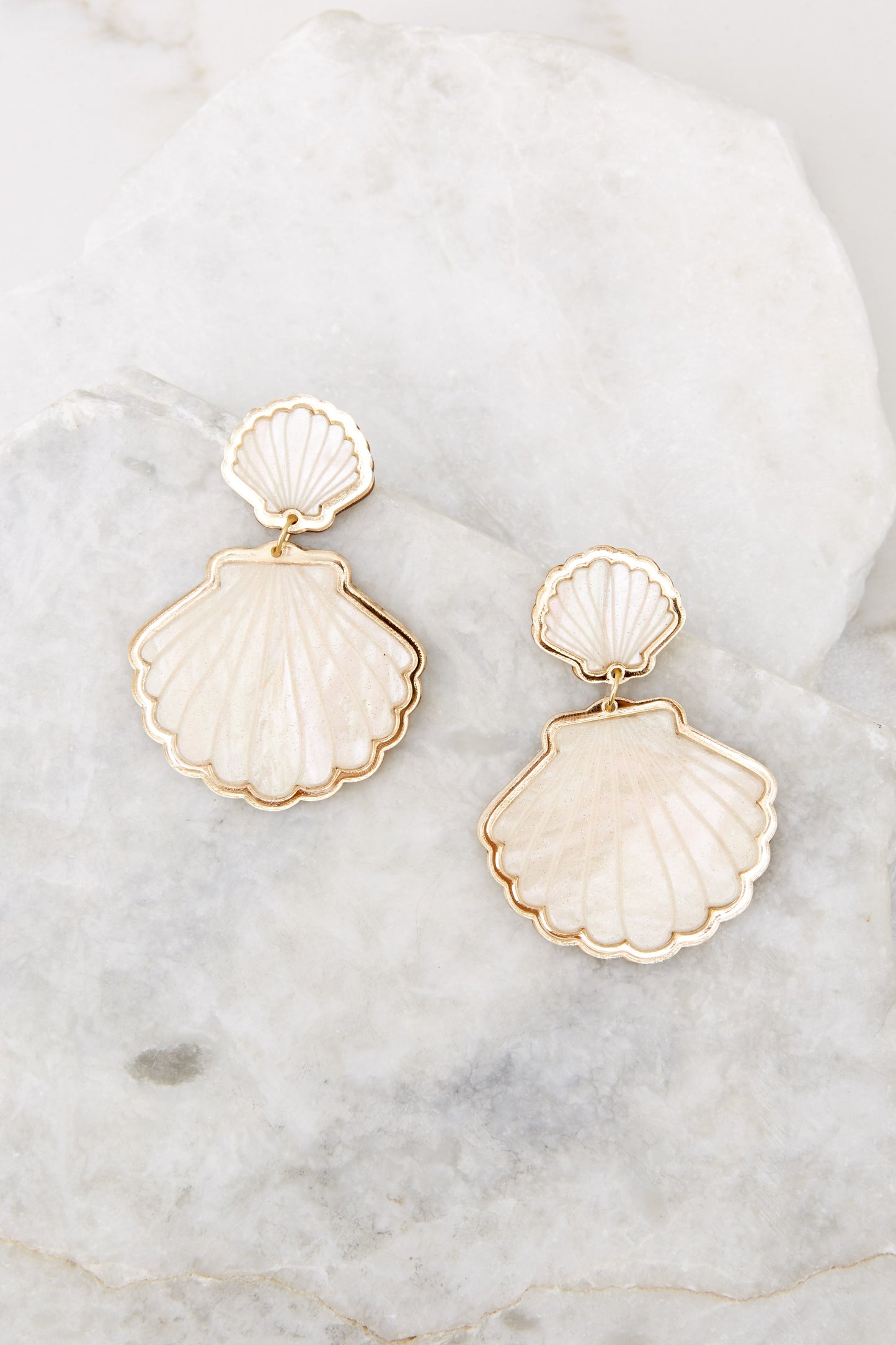 My Fantasea White Dangle Earrings