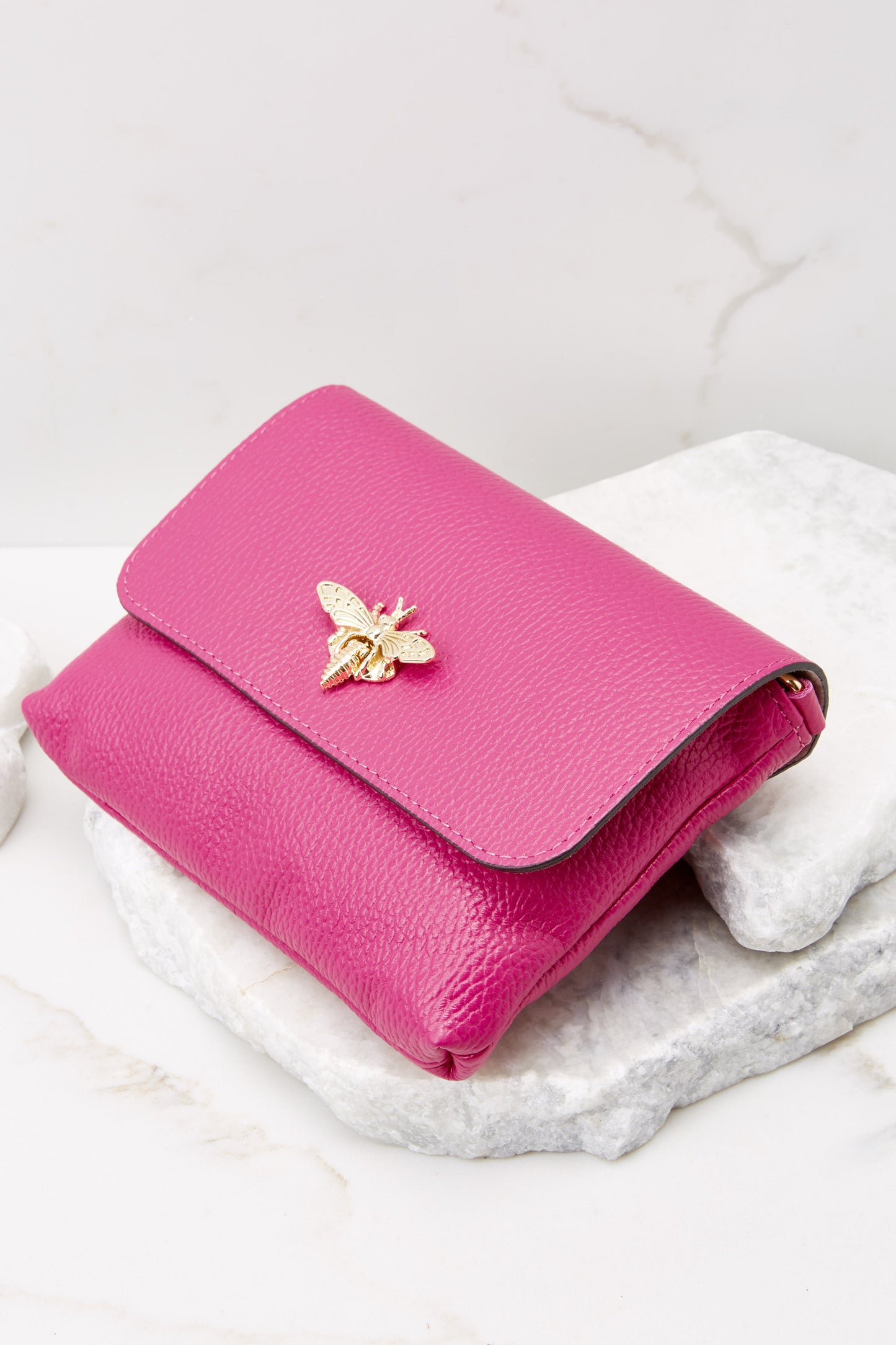 Work Smarter Hot Pink Leather Bag
