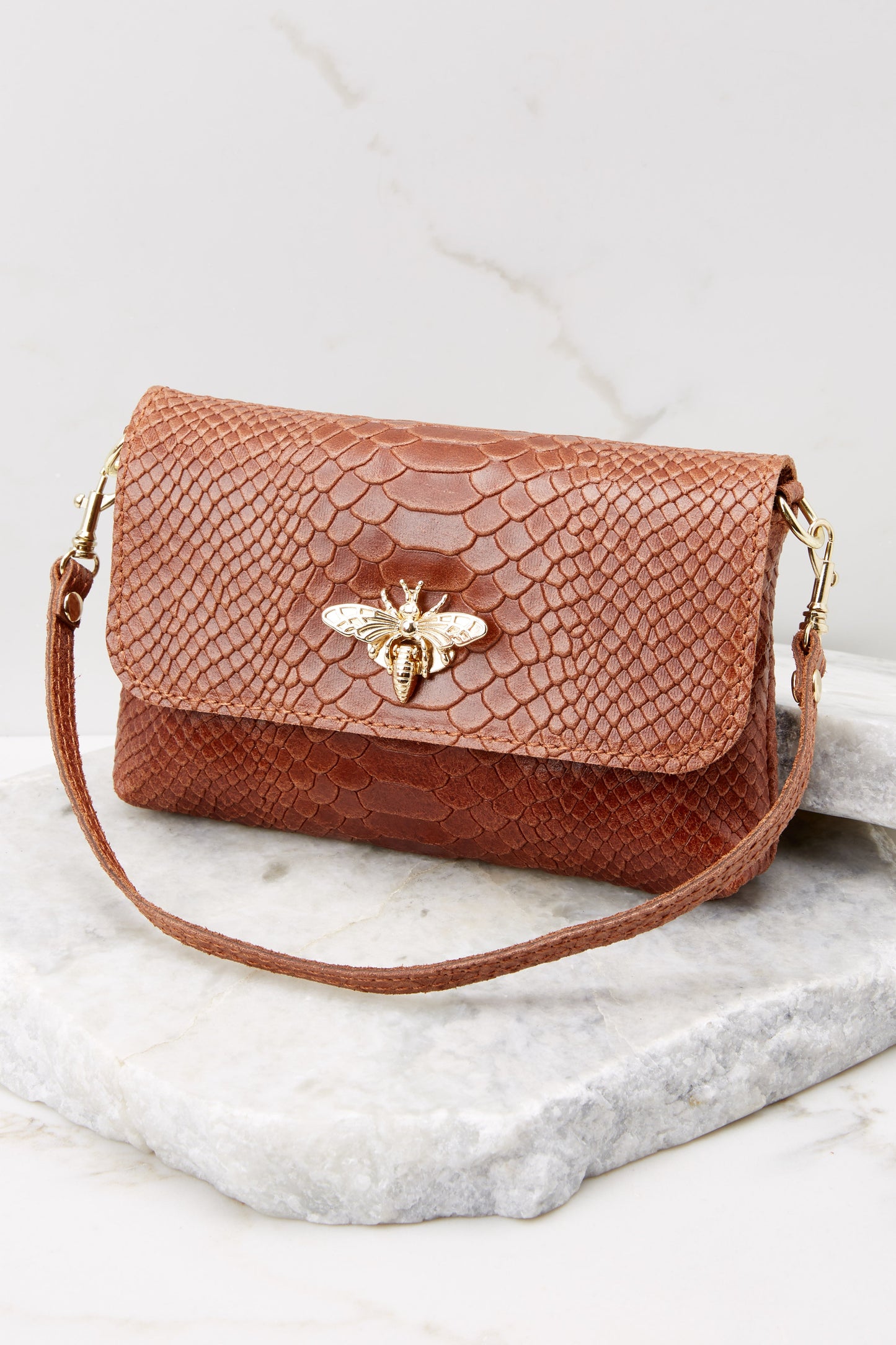 Hearts Aflutter Tan Bag