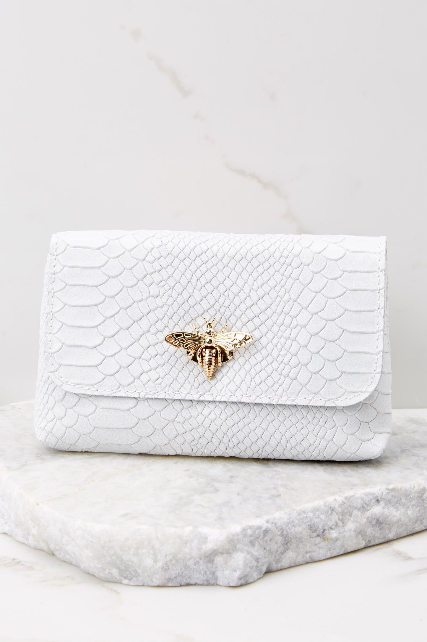 Hearts Aflutter White Bag
