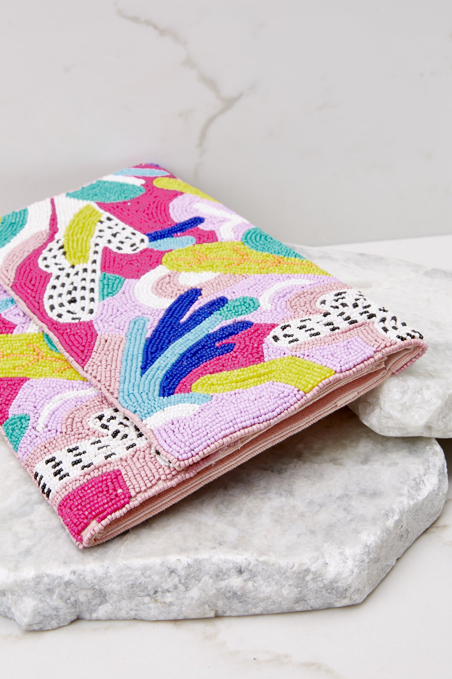 Fairy Tale Pink Multi Beaded Bag