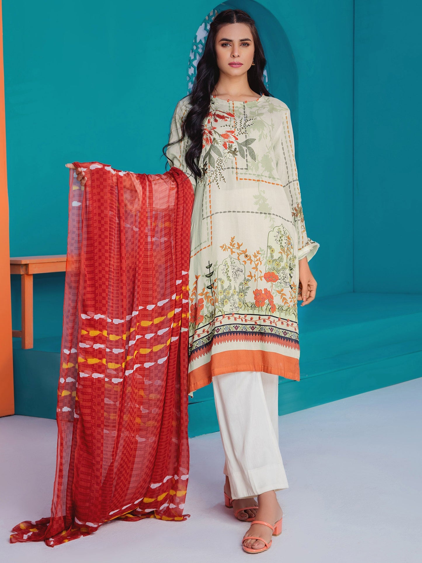 2 Piece Embroidered Lawn Suit