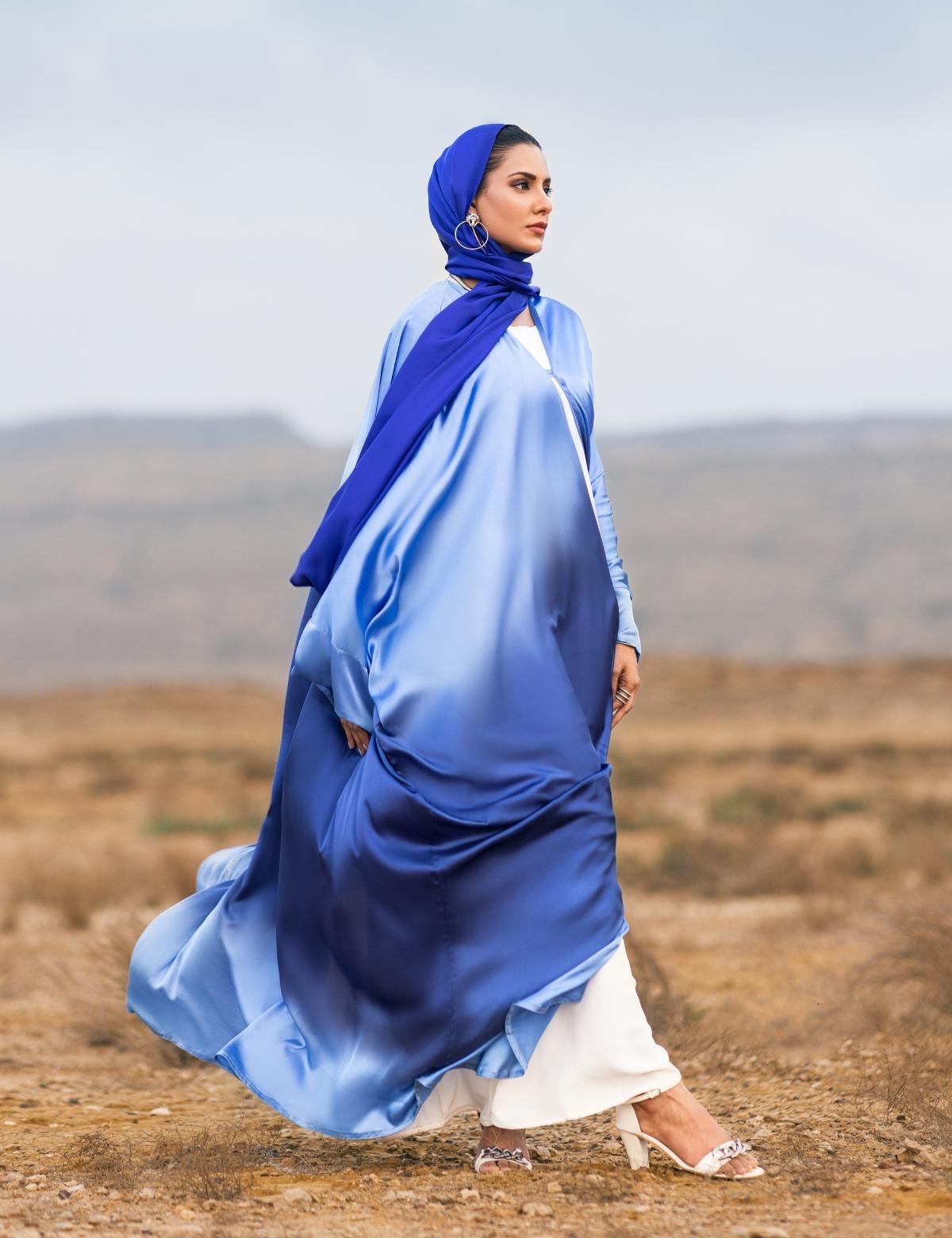 MIDNIGHT OMBRE ABAYA