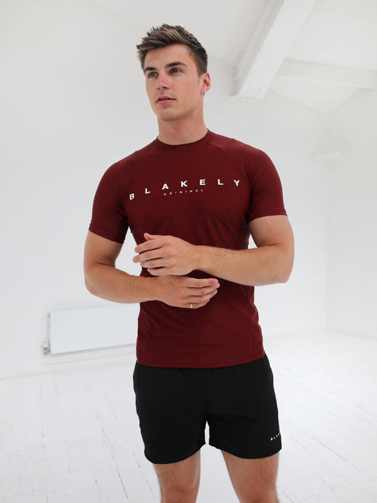 Apex Gym T-Shirt - Burgundy