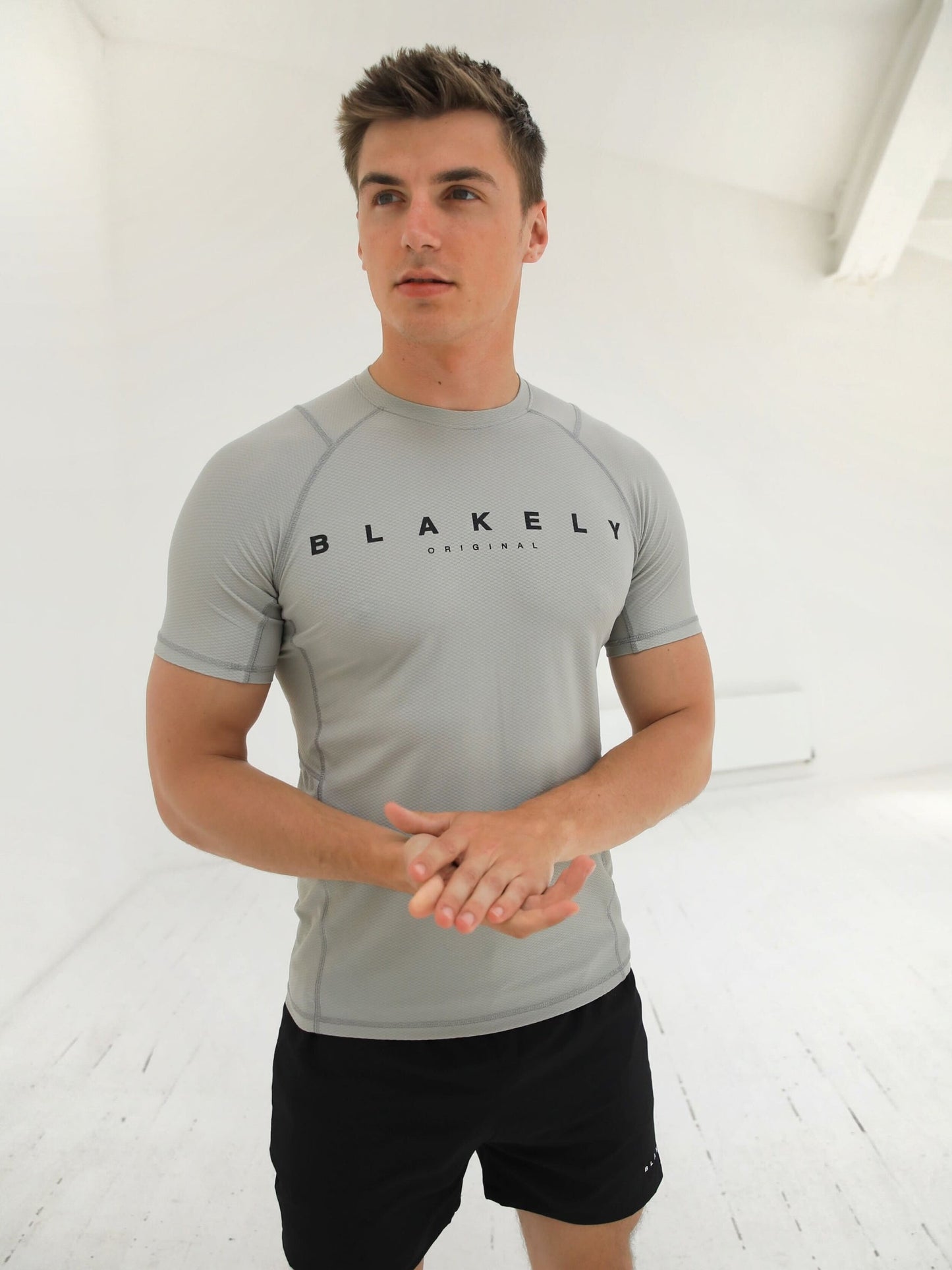 Apex Gym T-Shirt - Light Grey