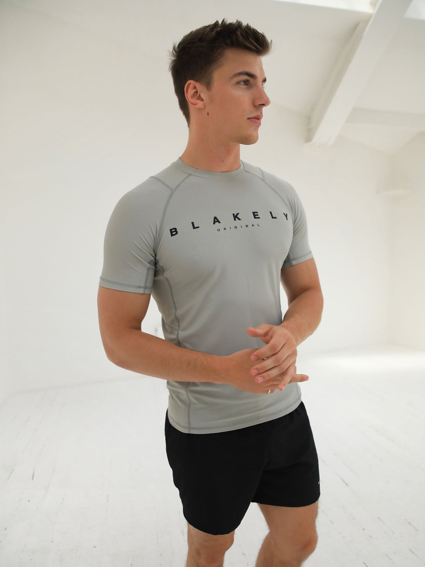 Apex Gym T-Shirt - Light Grey