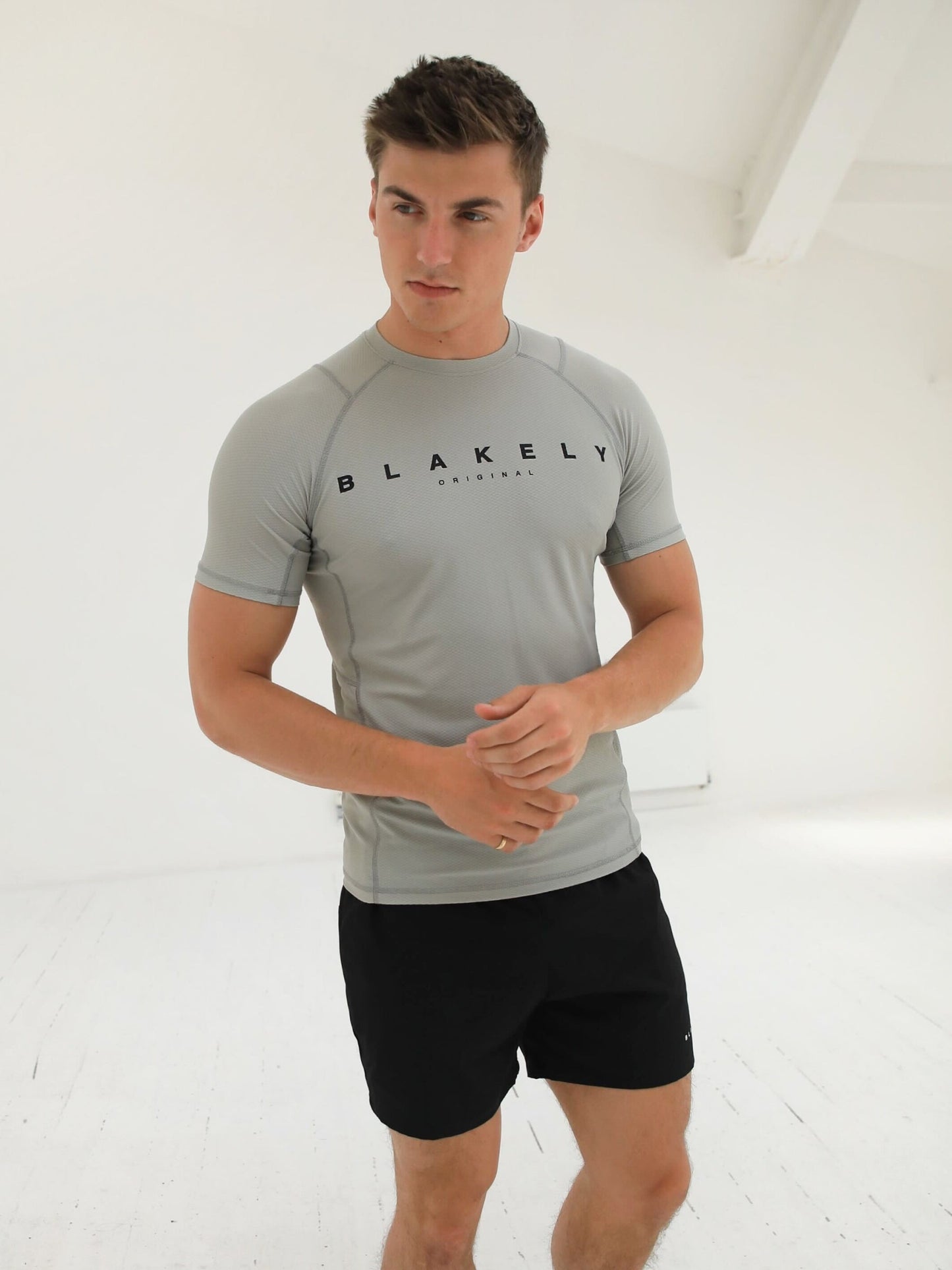 Apex Gym T-Shirt - Light Grey