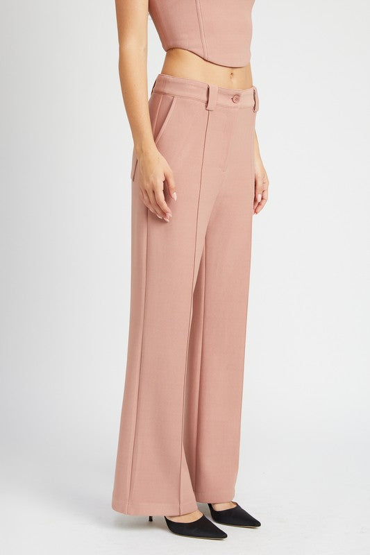 Front seam pants