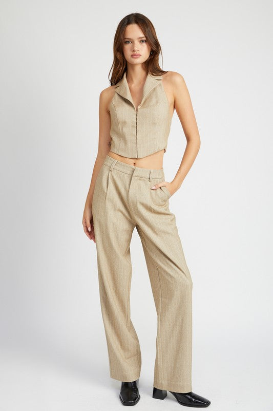 Halter Neck Top with open Back