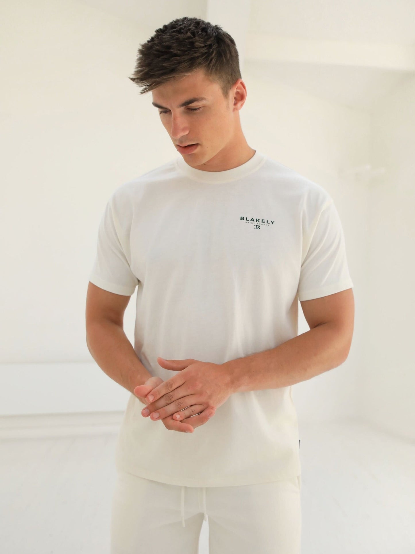 Riviera Initial Relaxed T-Shirt - Off White