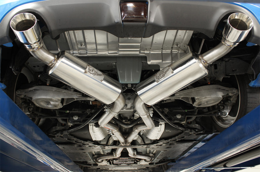 aFe 2009+ Nissan 370Z Takeda 2.5inch SS Exhaust Cat-Back Polished Tips (afe49-36107)
