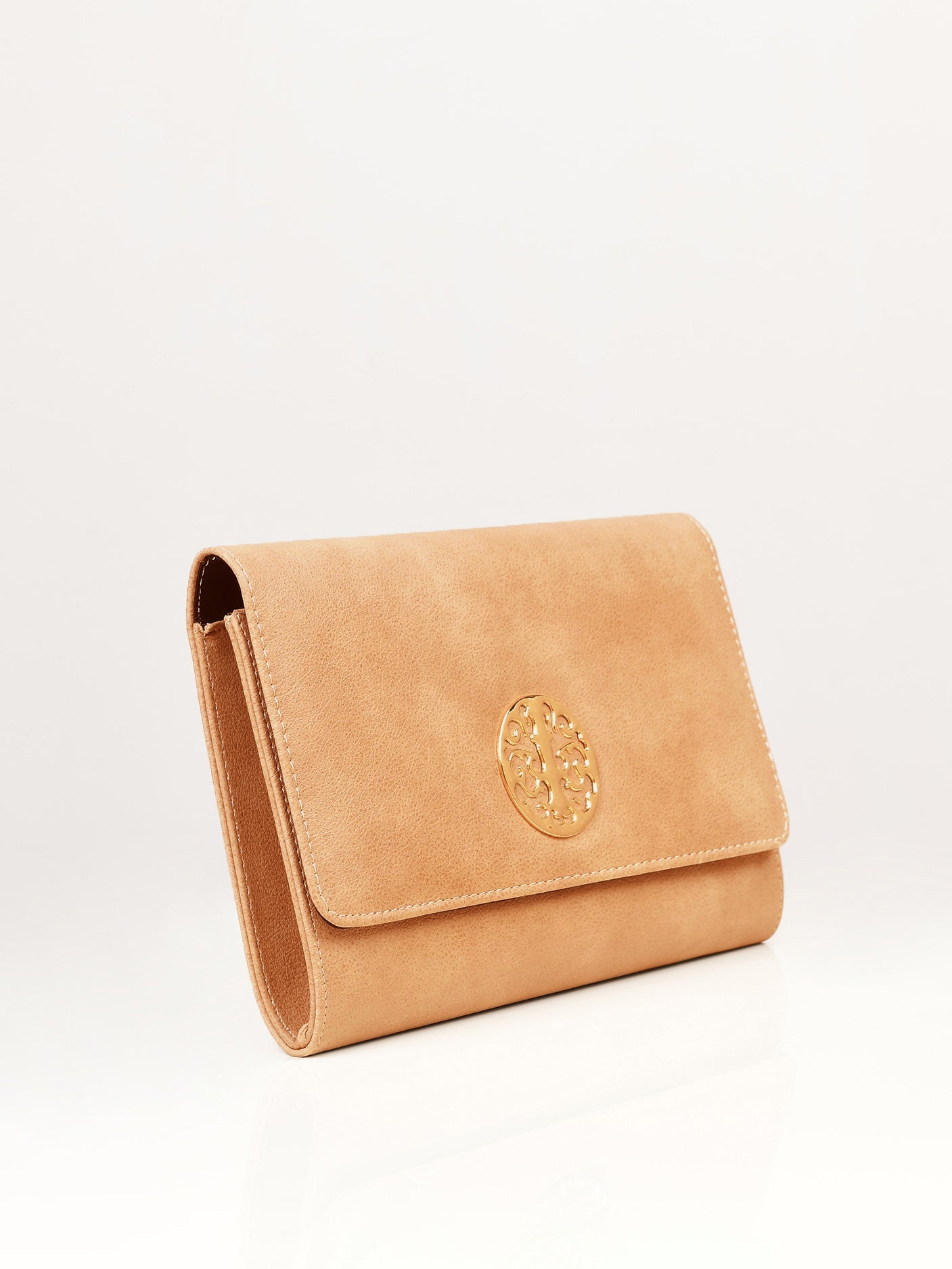 Metal Logo Clutch
