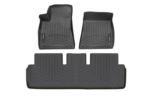 WeatherTech Front and Rear FloorLiner Black | 2017+ Tesla Model 3 (wt441220-1-2)