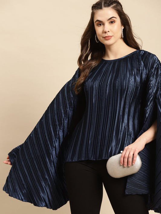 Pre-pleated kaftan top