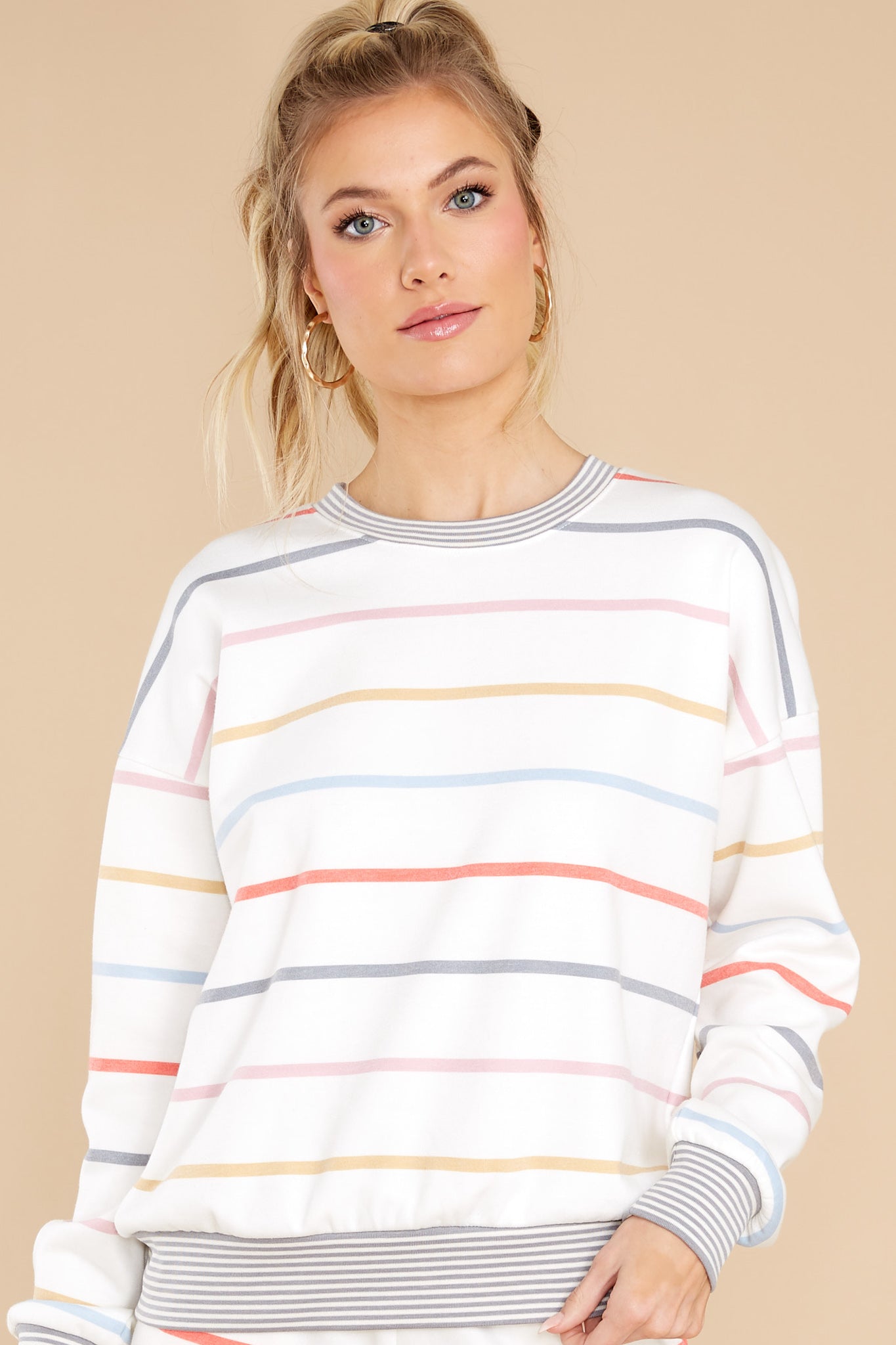 Read Between The Lines White Multi Top