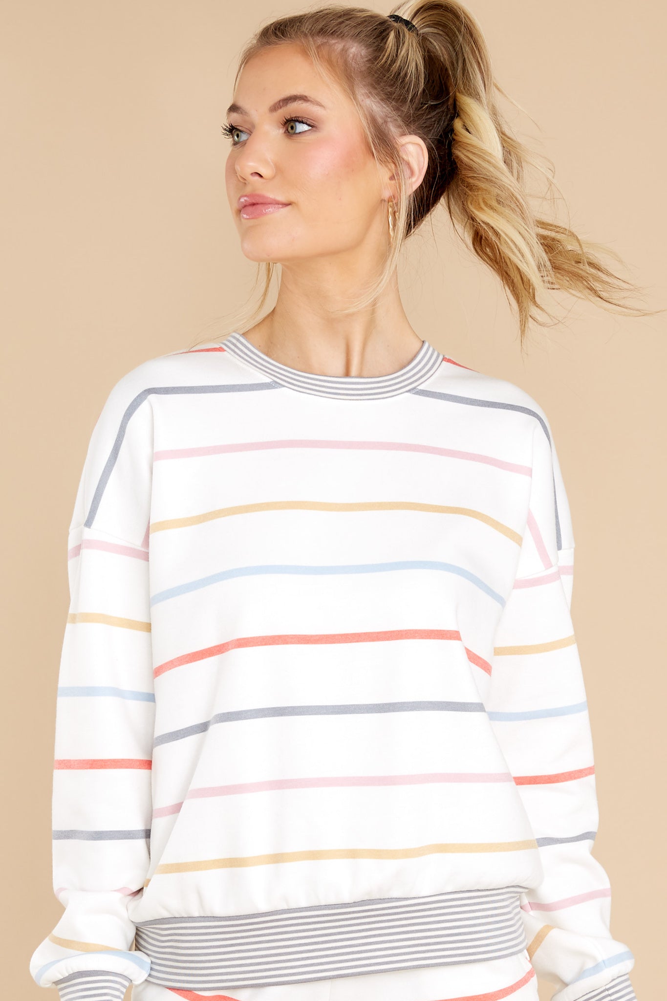 Read Between The Lines White Multi Top