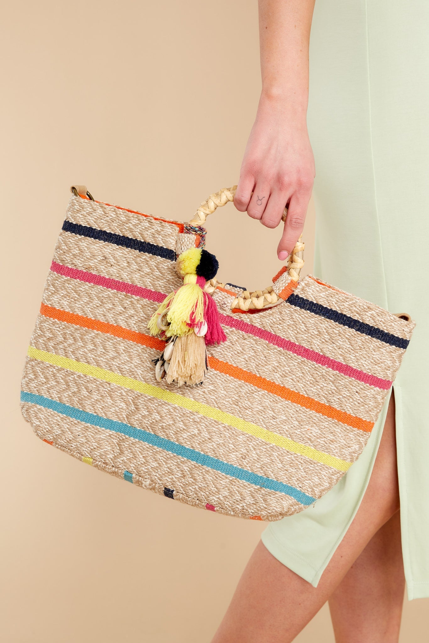Just Add Some Color Taupe Multi Bag