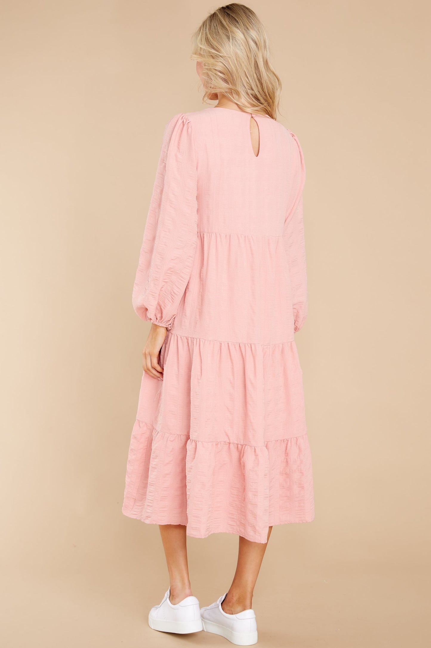 Just Admit It Rose Pink Midi Dress