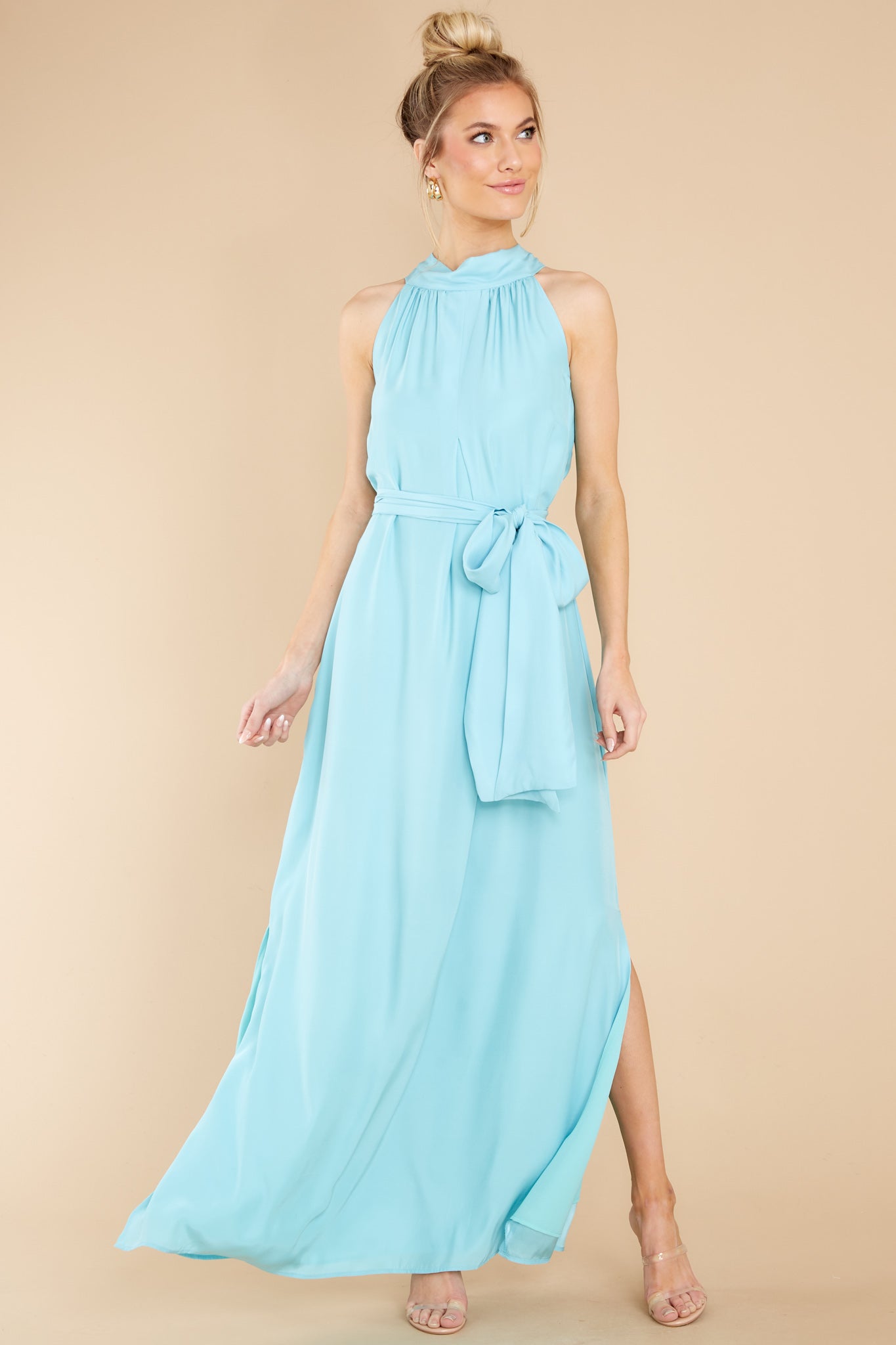 Millie Aqua Maxi Dress