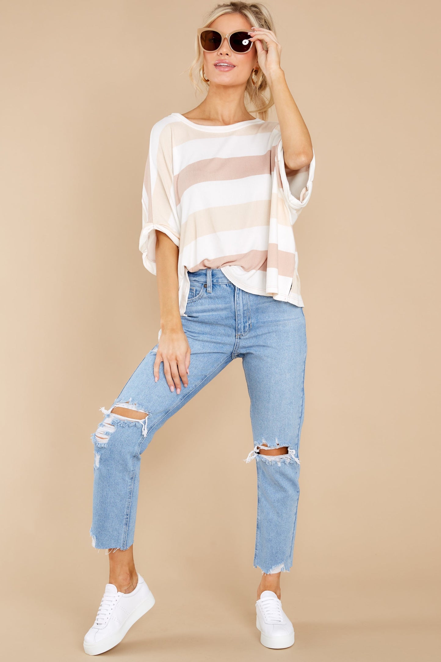 Houston Sights Tan Multi Top