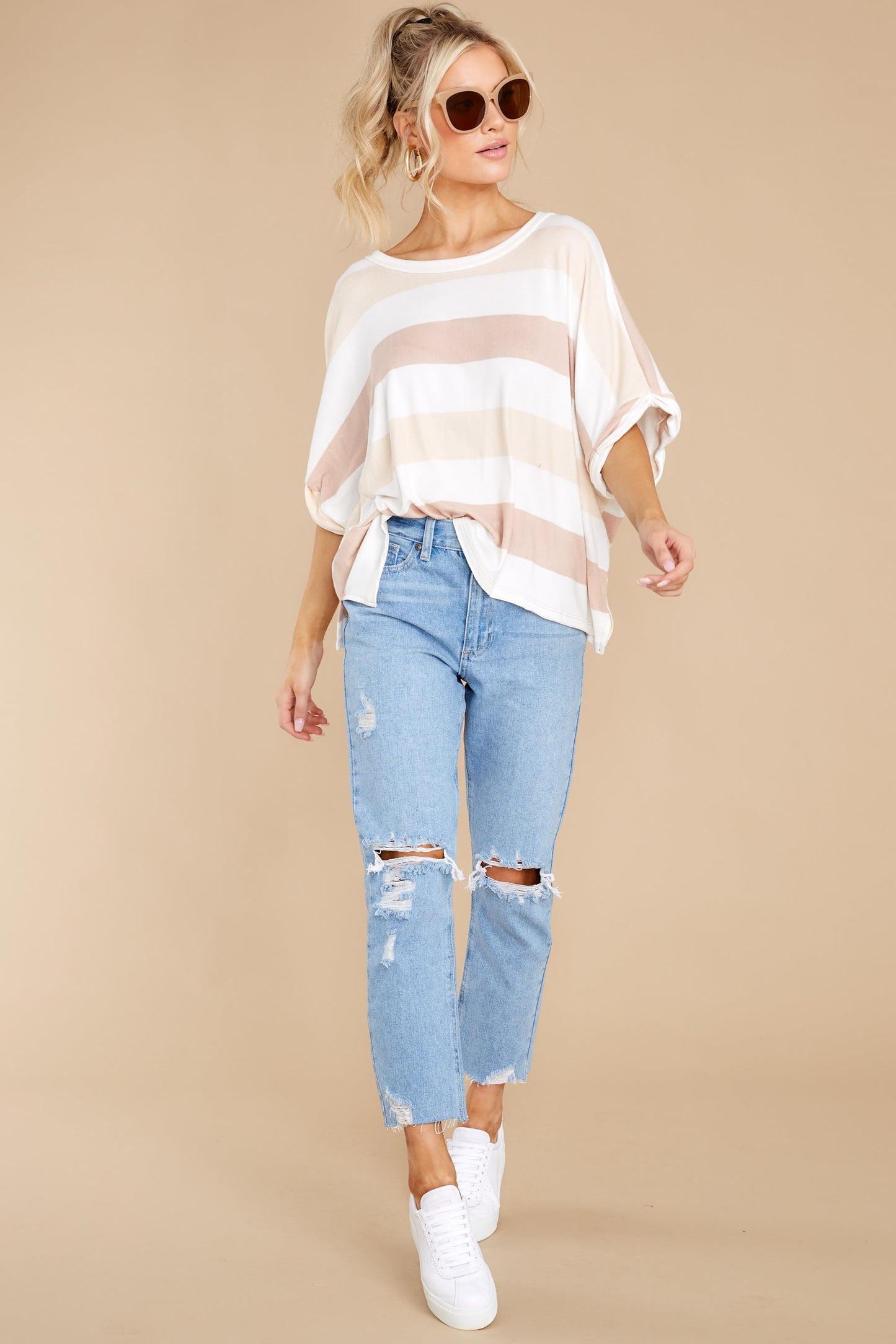 Houston Sights Tan Multi Top