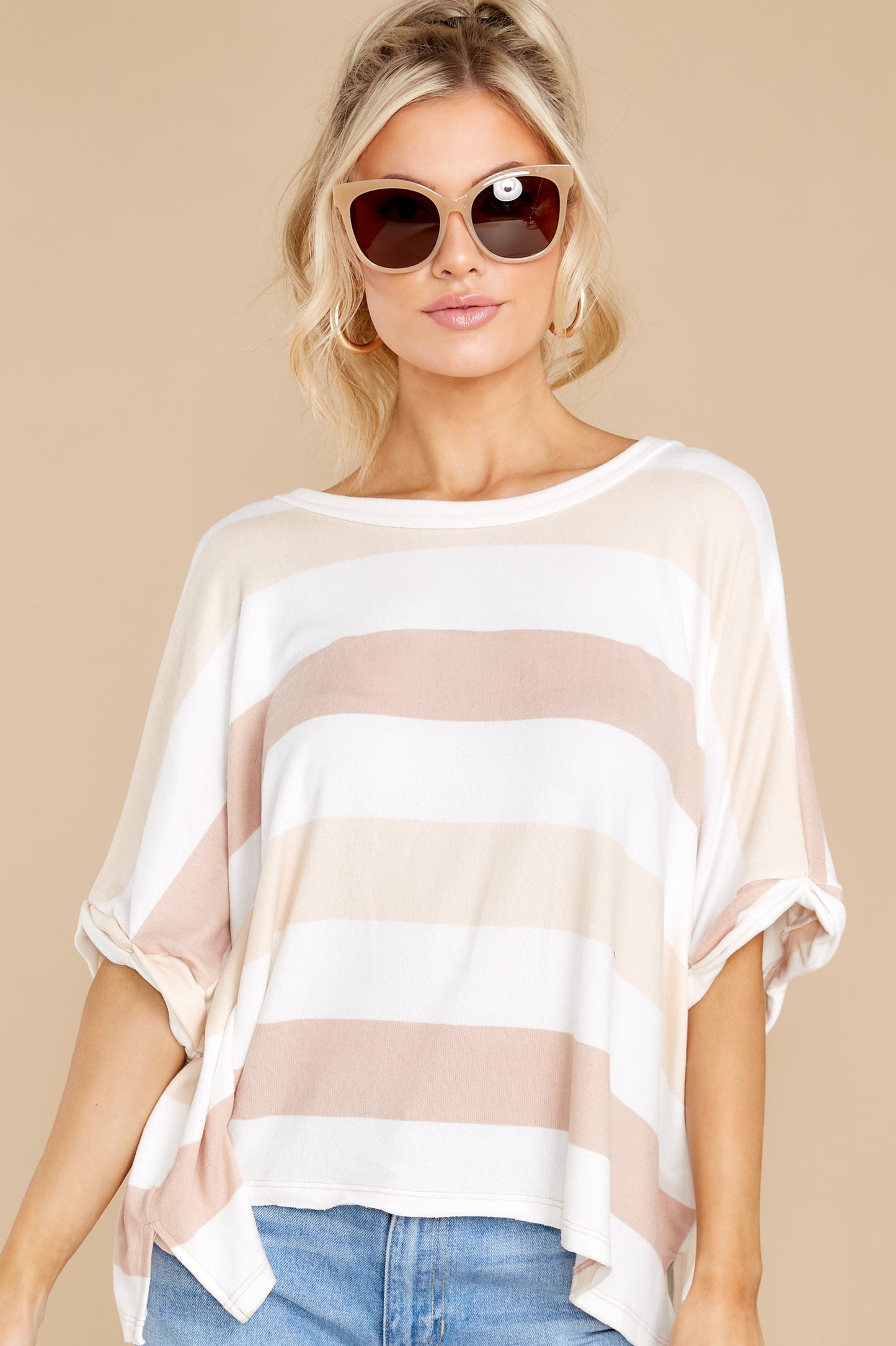 Houston Sights Tan Multi Top