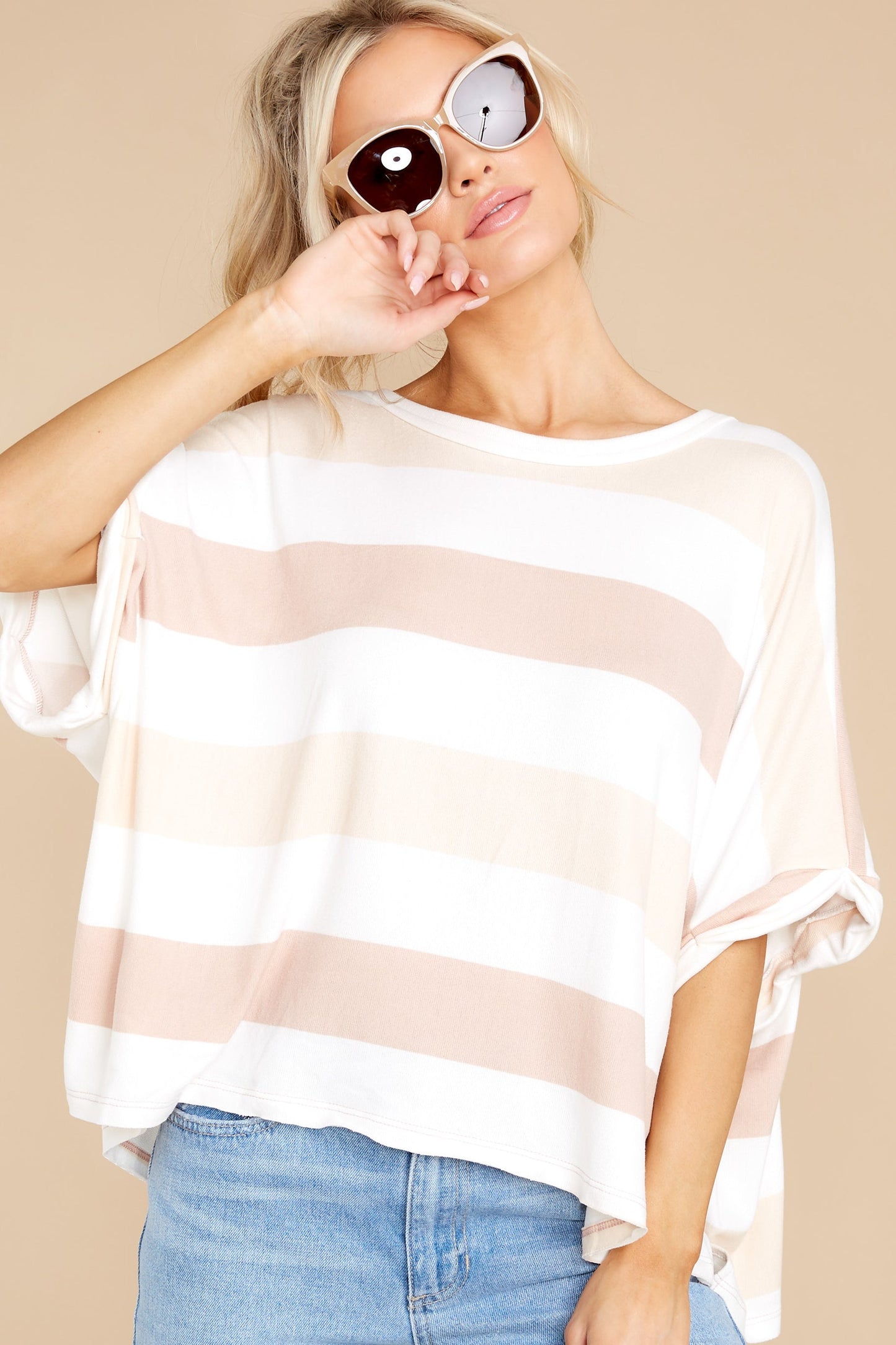 Houston Sights Tan Multi Top